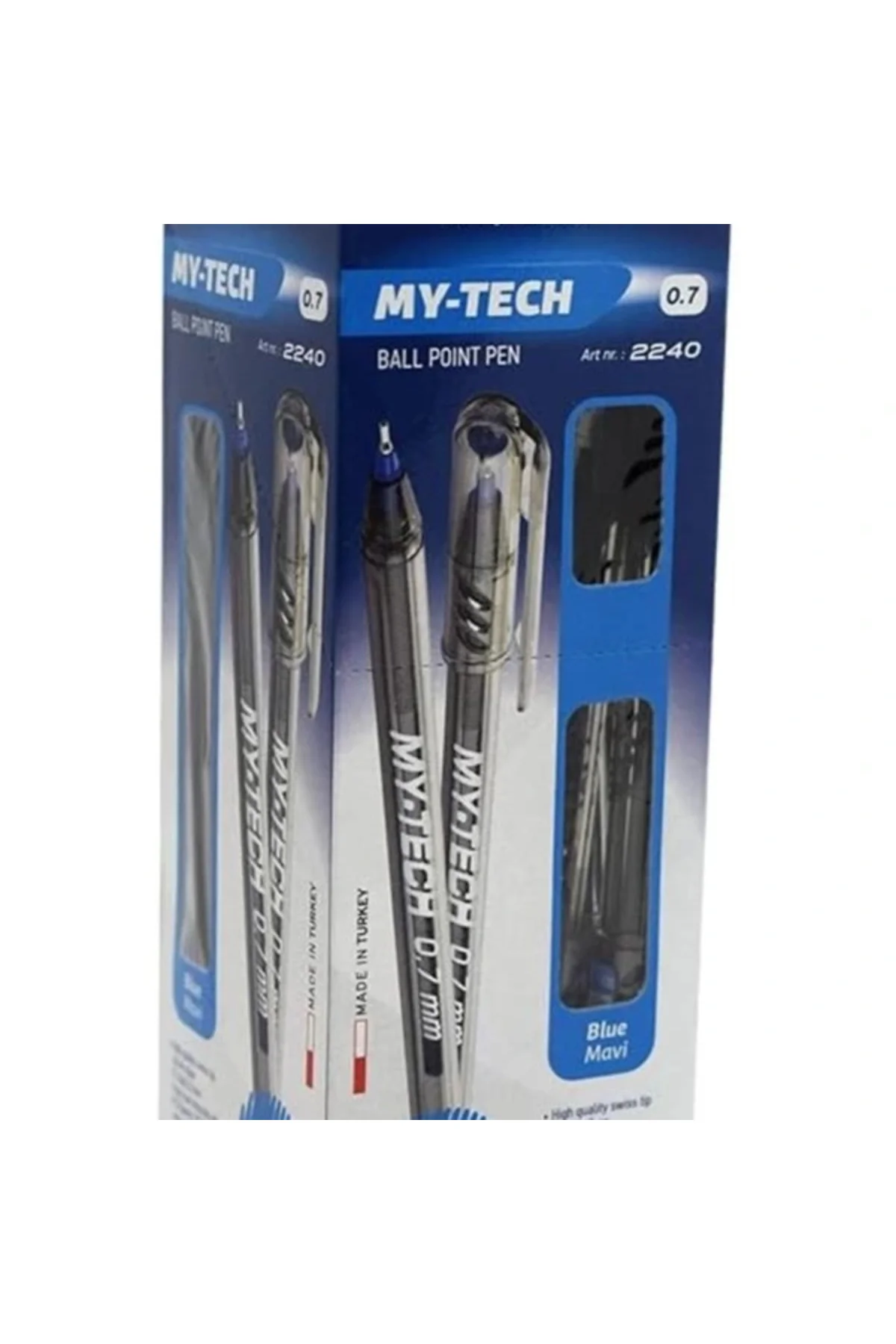 0.7 Mm My Tech Tükenmez Kalem 25'li Mavi