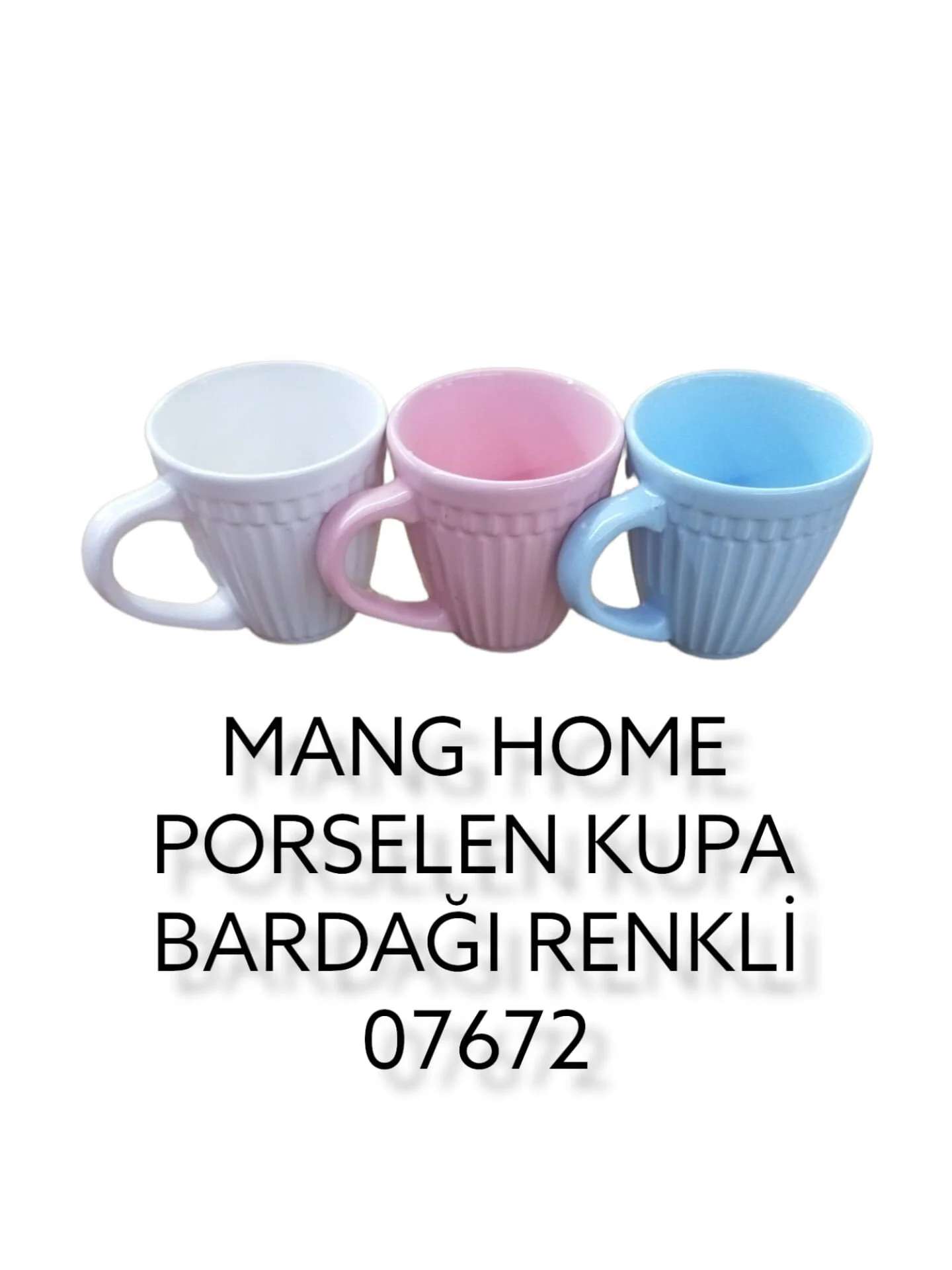 07672   Mango Home Porselen Kupa Bardak - Renkli