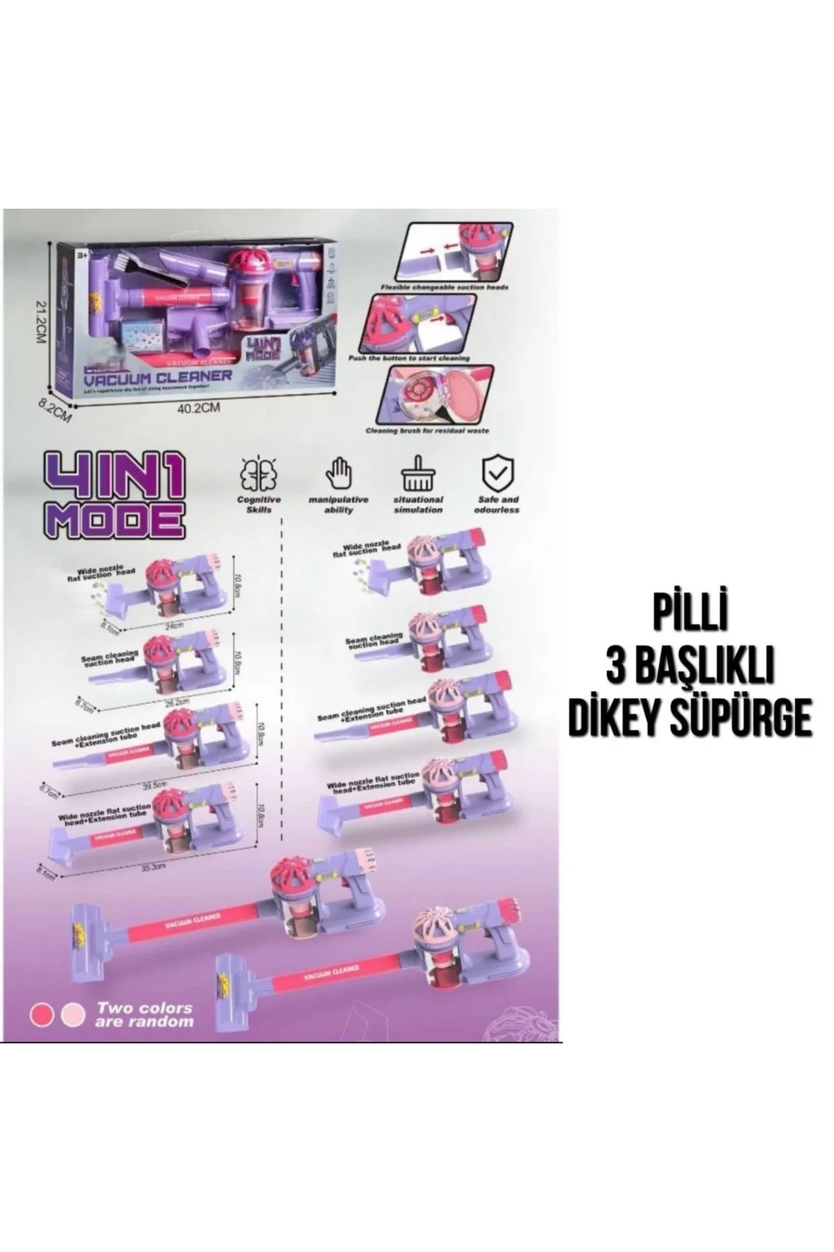 096-17A PİLLİ PEMBE SÜPÜRGE-PSF