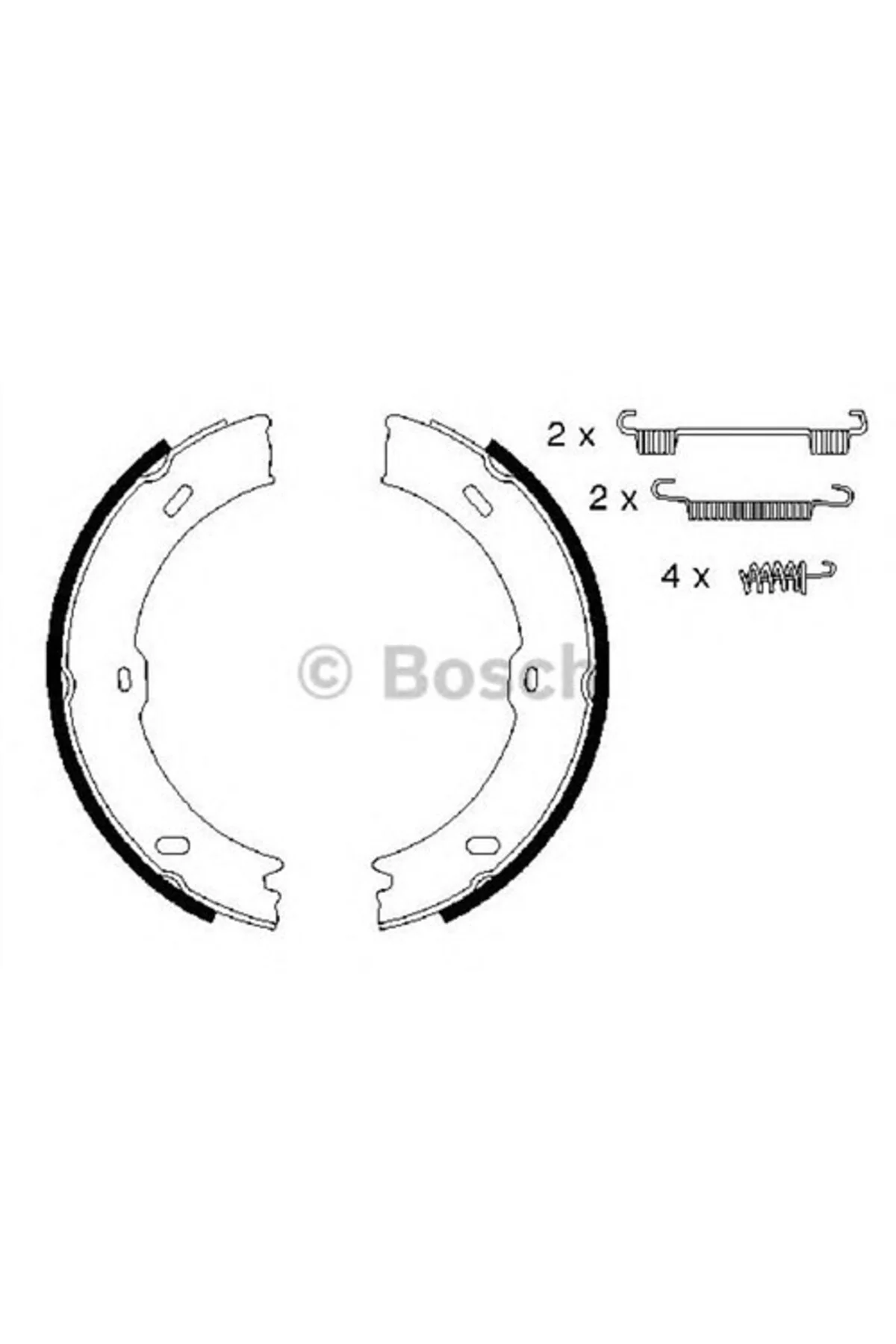 0986487720 El Fren Pabuç Balatası Vw Crafter 30-35/30-50 2.5 Tdı 06=> Sprınter 06=>