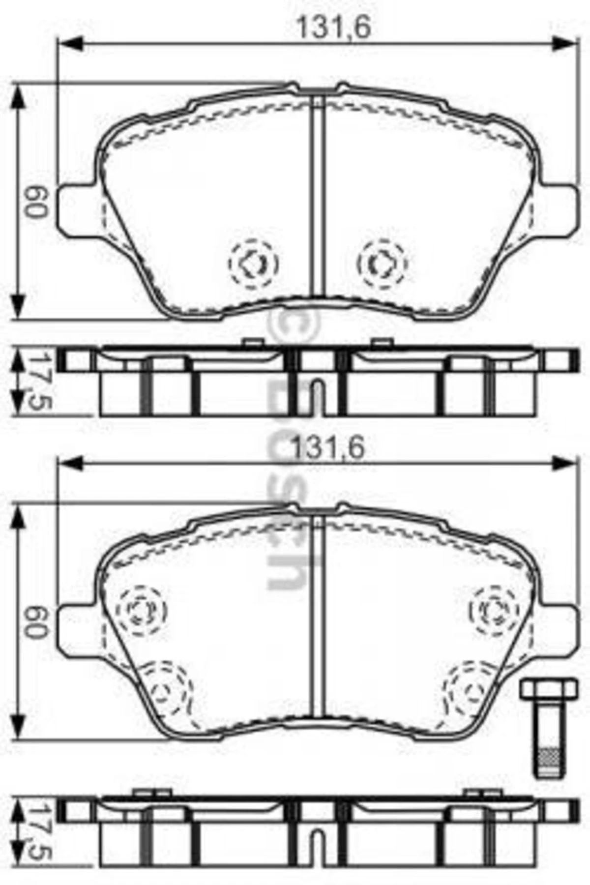 0986494792 Disk Balata Ford Tourneo Courıer, Fiesta, B-max Ön