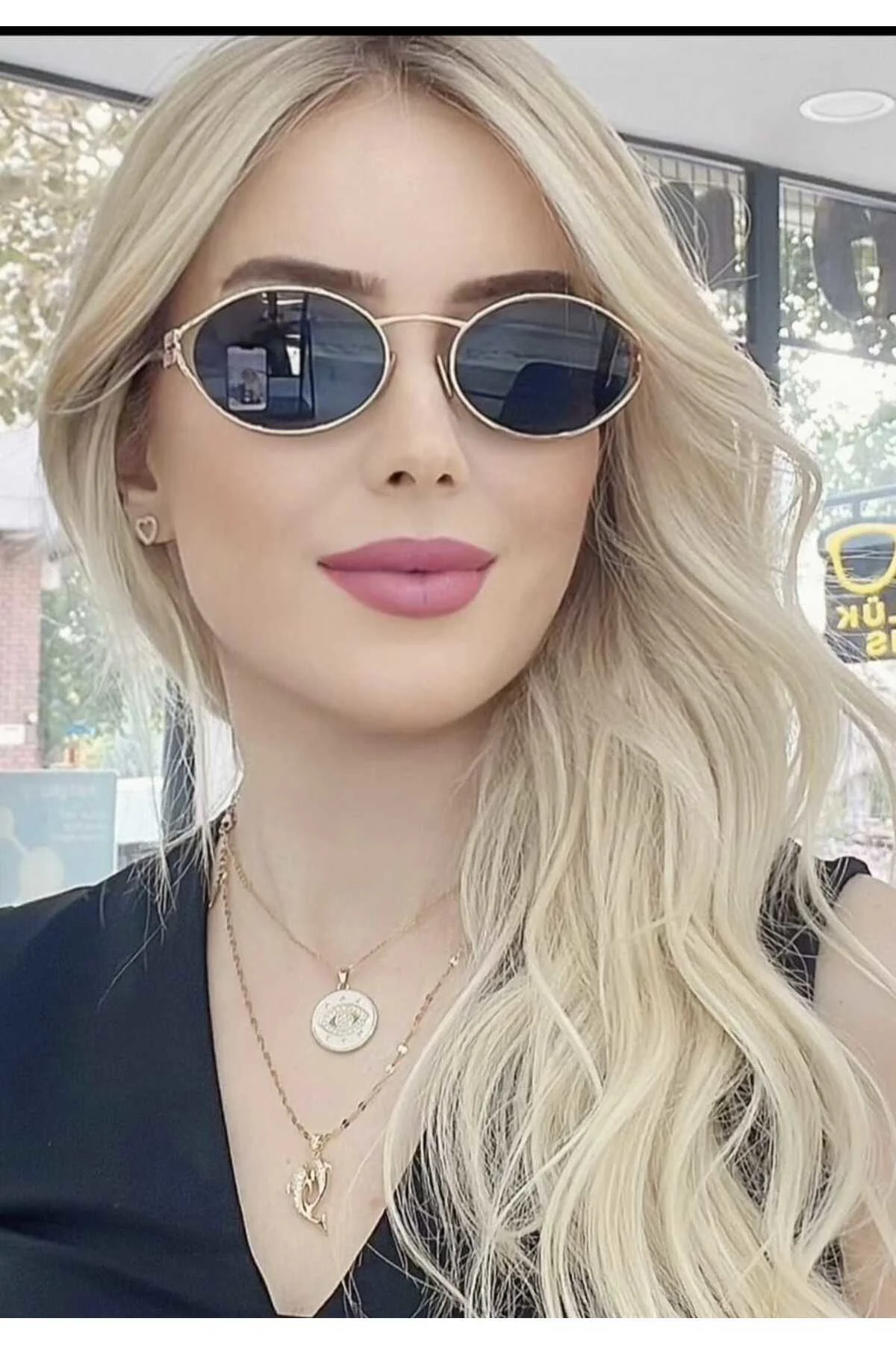 0MU52YS ZVF1V1 54 Kadın Güneş Gözlüğü