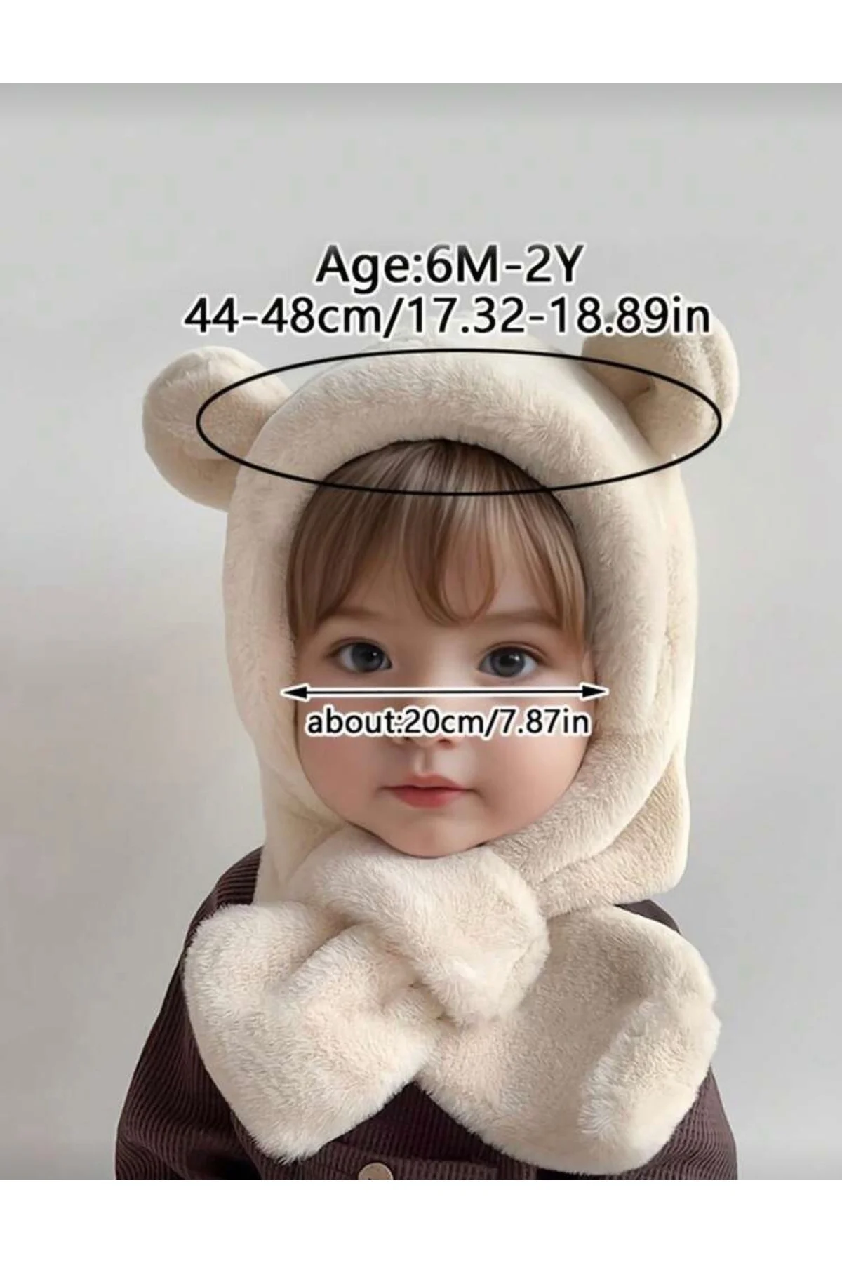 1-3 Yaş için Peluş Şapka & Bere