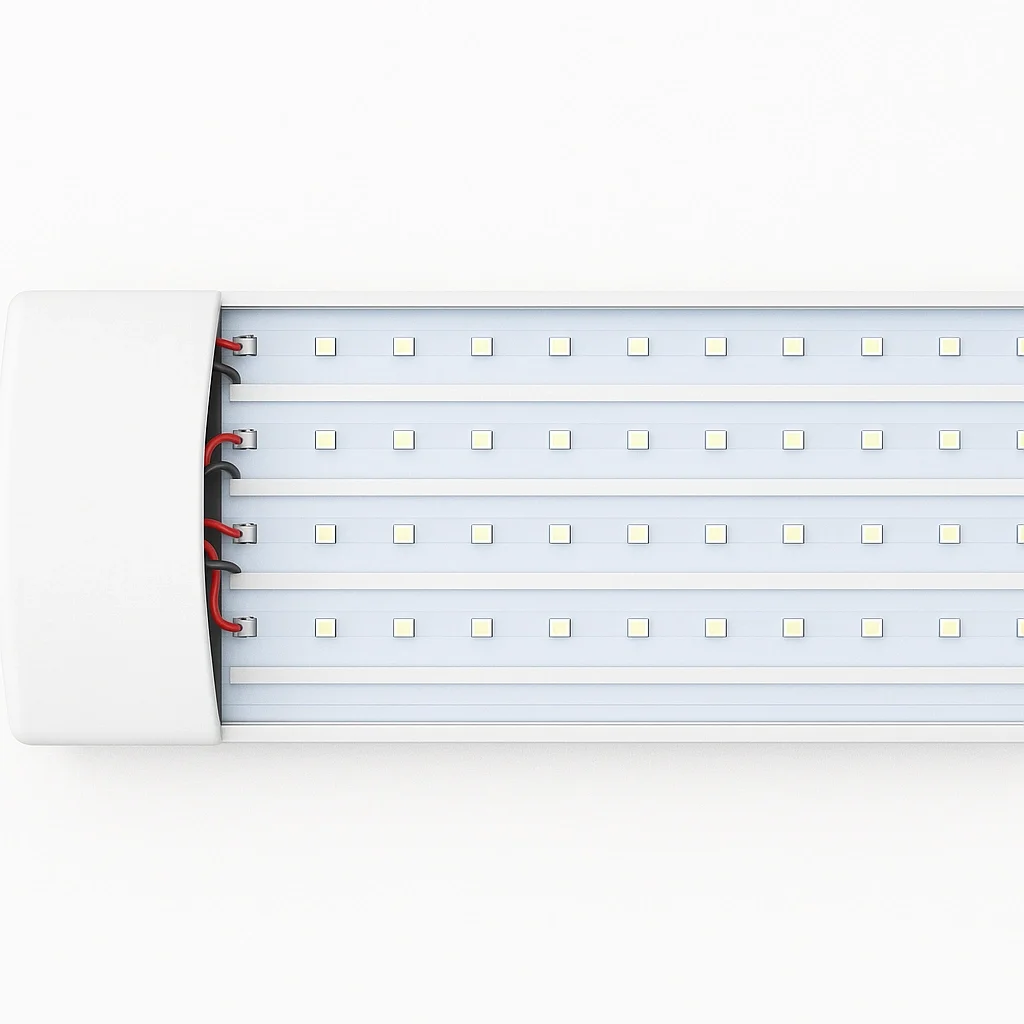 1 Adet 10 ADET CATA CT 2479 Kristal Led Bant Armatür 100W 120CM 6400K Beyaz Işık
