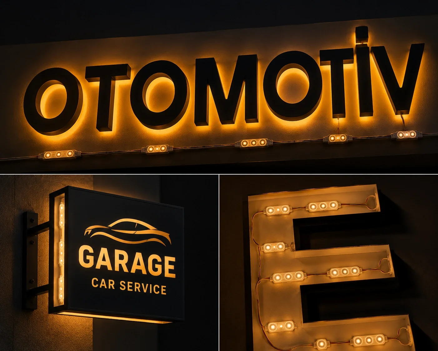 1 Adet 10 Adet CATA CT 4592 Modül Led 2W Amber Işık 12V