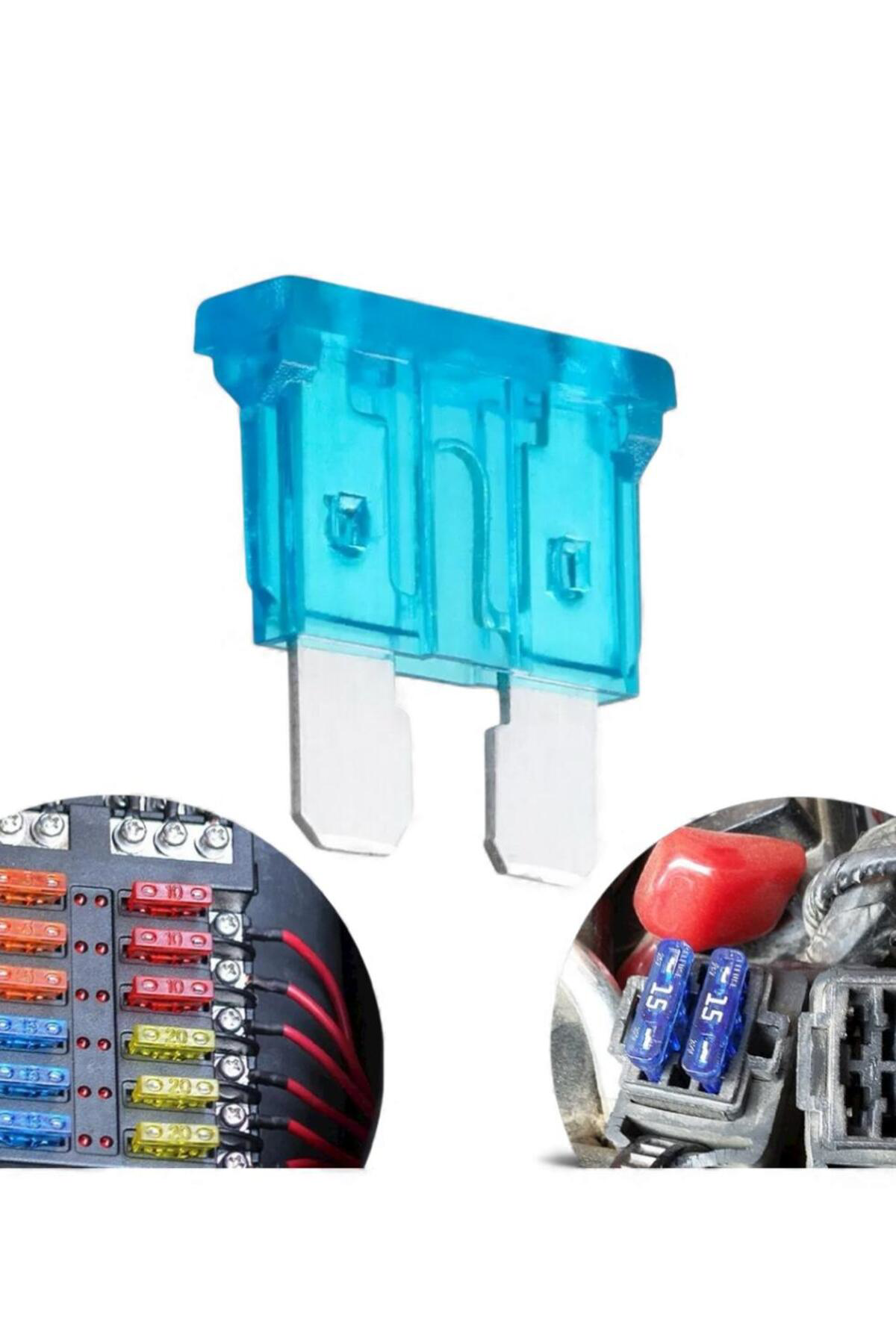 1 ADET - 15 Amper Bıçaklı Oto Sigortası – Aşırı Yük ve Kısa Devre