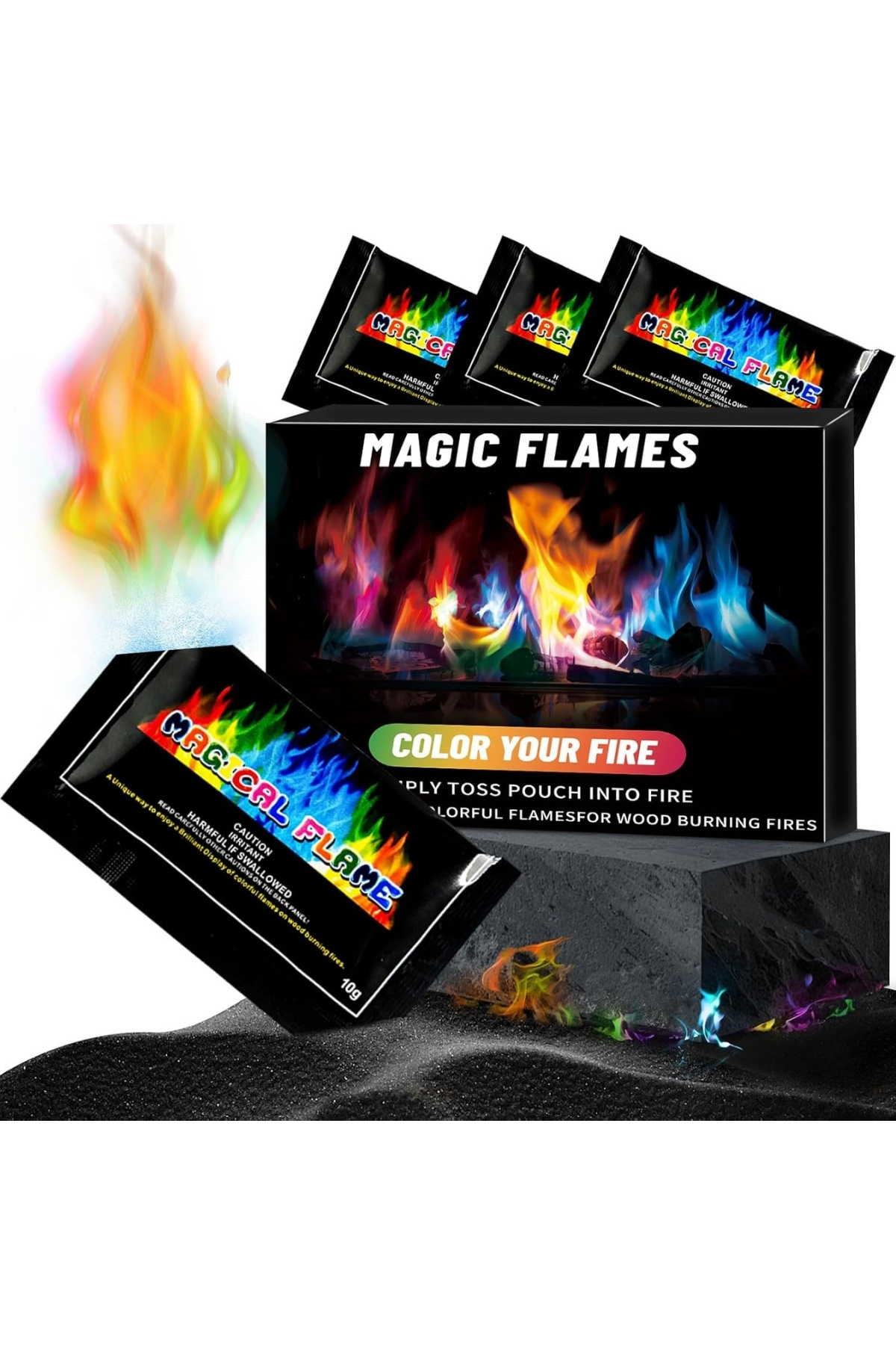1 Adet 15 Gr Sihirli Ateş Tozu Kamp Ateşi Renklendirme Tozu