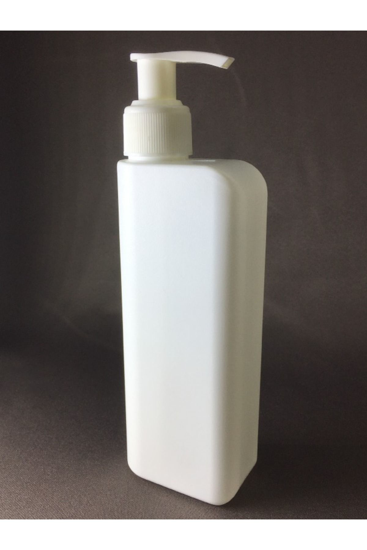 Otel Bukleti 1 Adet 200 Ml Yassı Polietilen Beyaz Pompa Dezenfektan Kolonya Sı