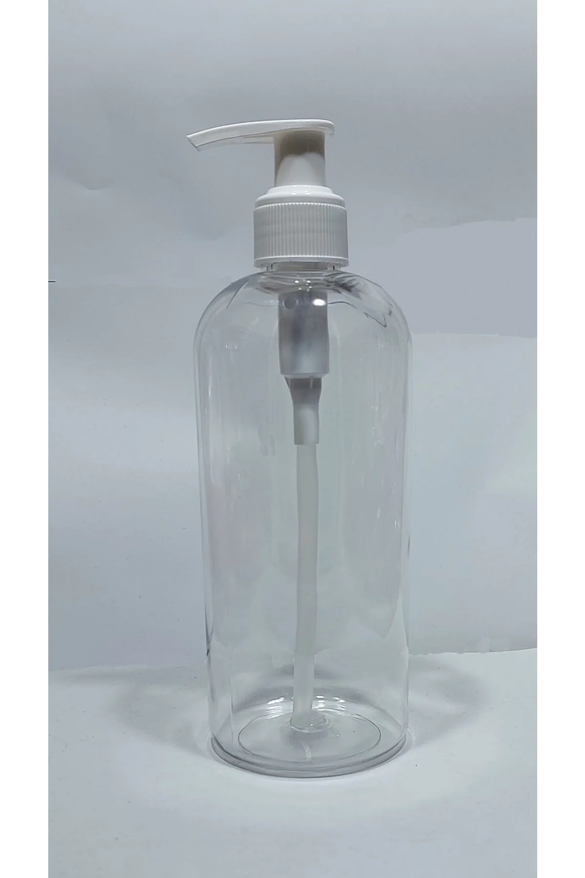 1 Adet 400 Ml Sıvı Sabunluk Beyaz Pompalı Boş Şişe