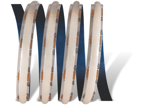 1 Adet 5 Metre CATA CT 4541 İç Mekan 216 Çipli COB Şerit LED 2700K Amber Işık 12V