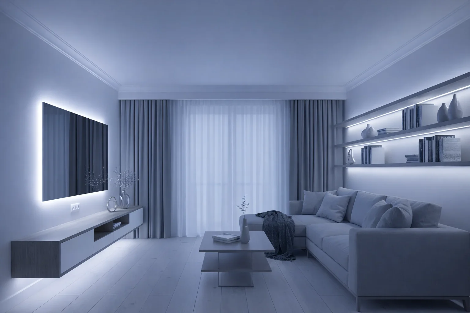 1 Adet 5 Metre CATA CT 4541 İç Mekan 216 Çipli COB Şerit LED 6400K Beyaz Işık 12V