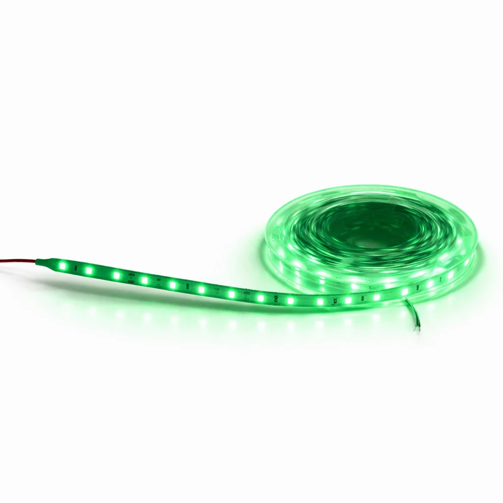 1 Adet 5 Metre CATA CT 4483 İç Mekan 10 Çipli Şerit Led 12V Yeşil Işık