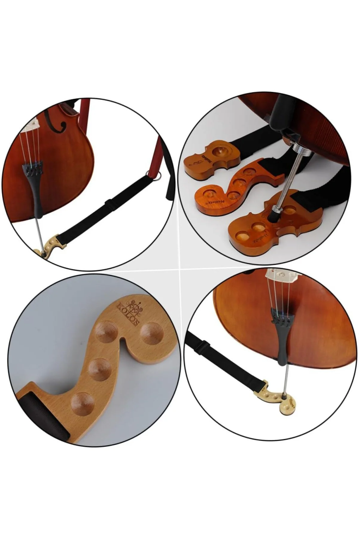 1 Adet Ahşap Cello Dikiş Koruyucu Kaymaz Cello Piknik Tabanı