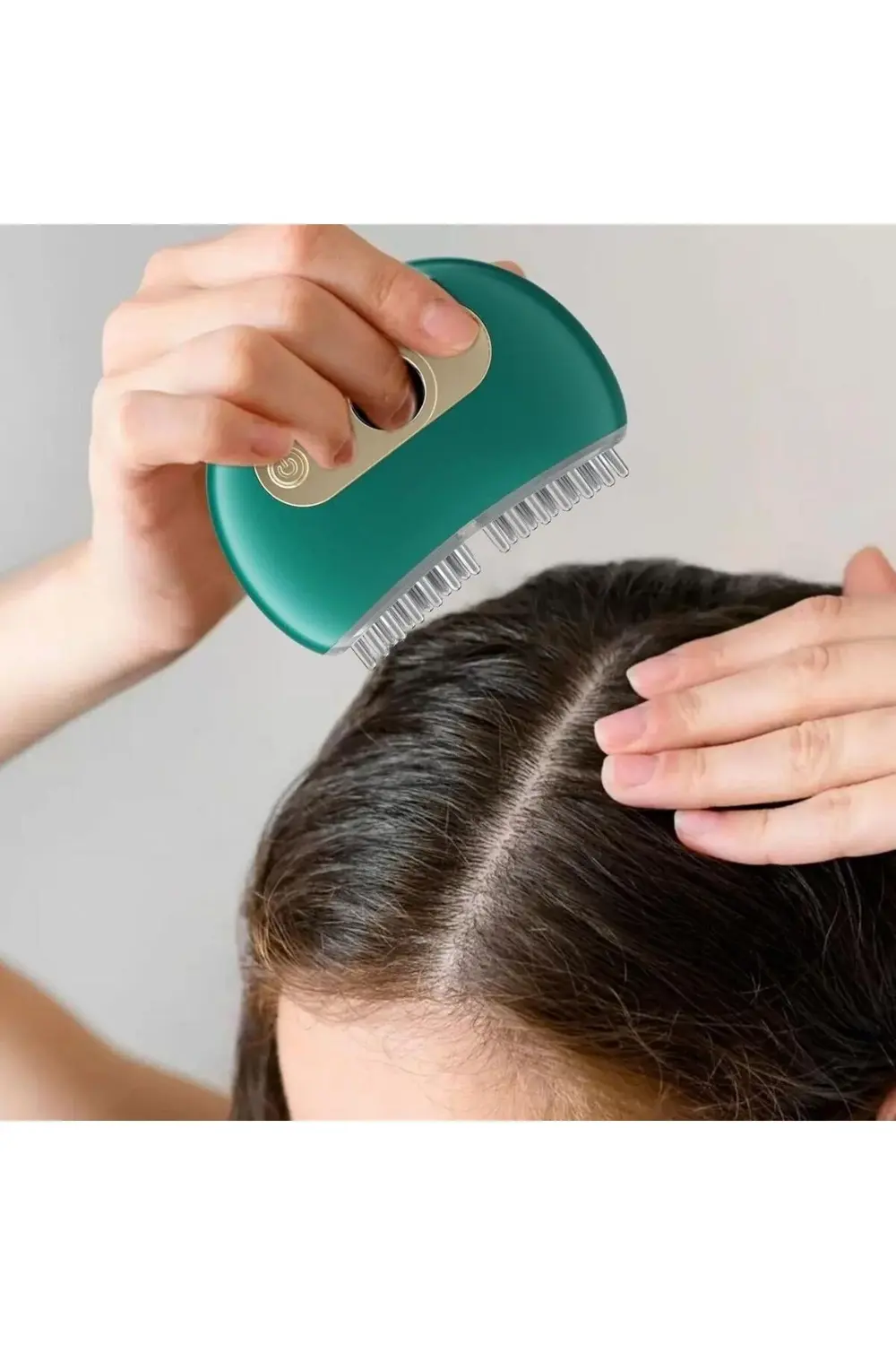 ® 1 Adet Akıllı Elektrik Akımlı EMS Titreşimli Masaj Tarağı Kadem