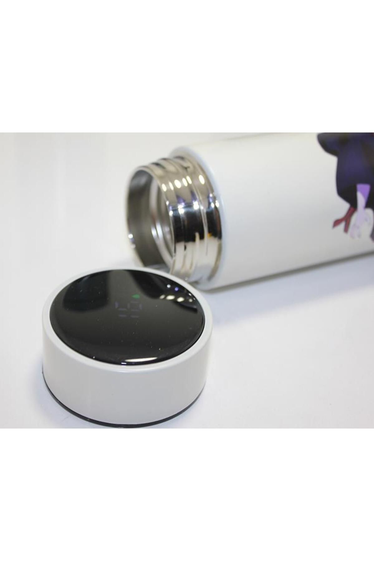 Zs Demir 1 Adet Anime Baskili Dijital Göstergeli Termos 500 Ml