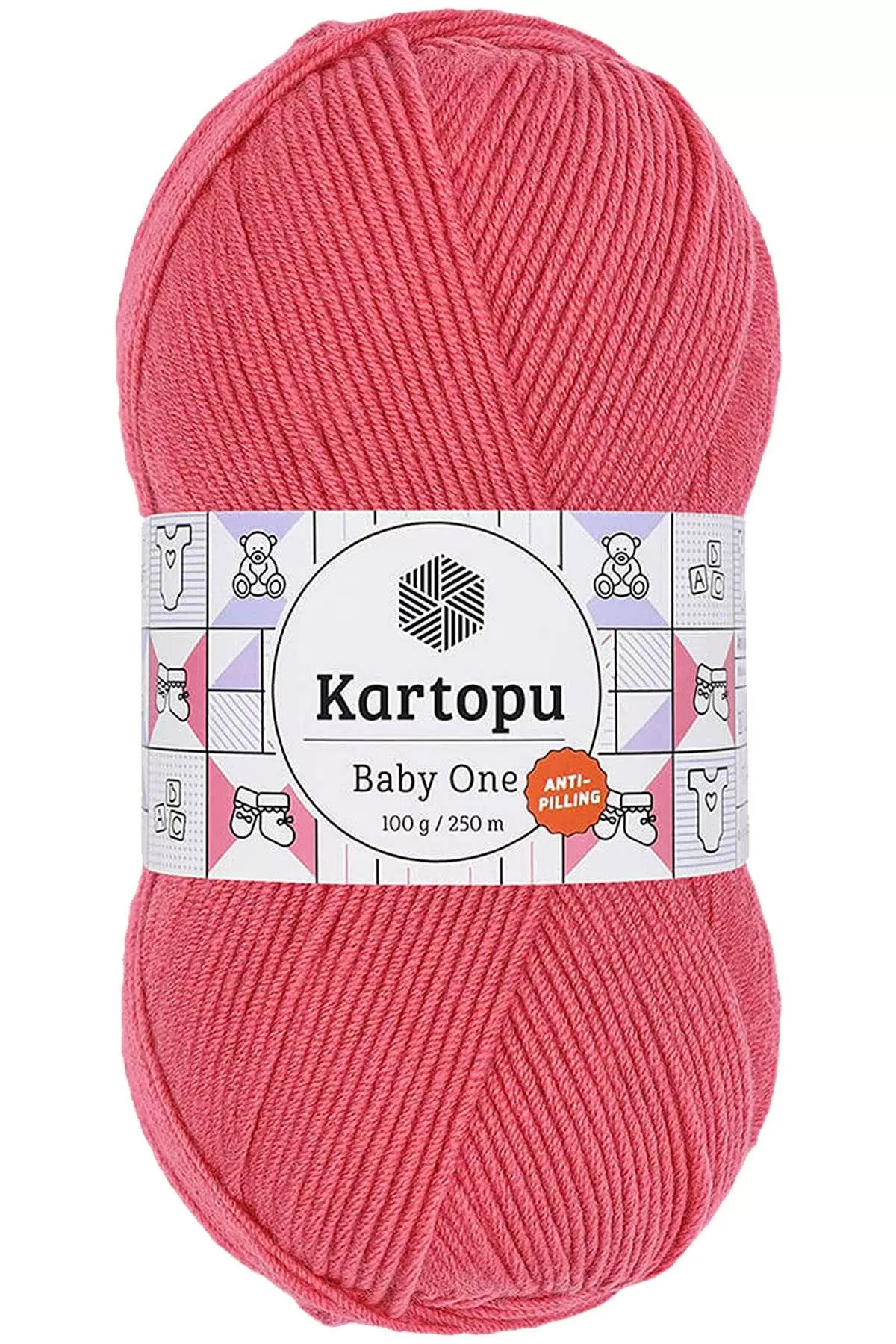 1 Adet Baby One Tüylenmeyen El Örgü İpi Yünü Pembe K254 1 Adet Baby One Tüylenmeyen El Örgü İpi Yünü Pembe K254