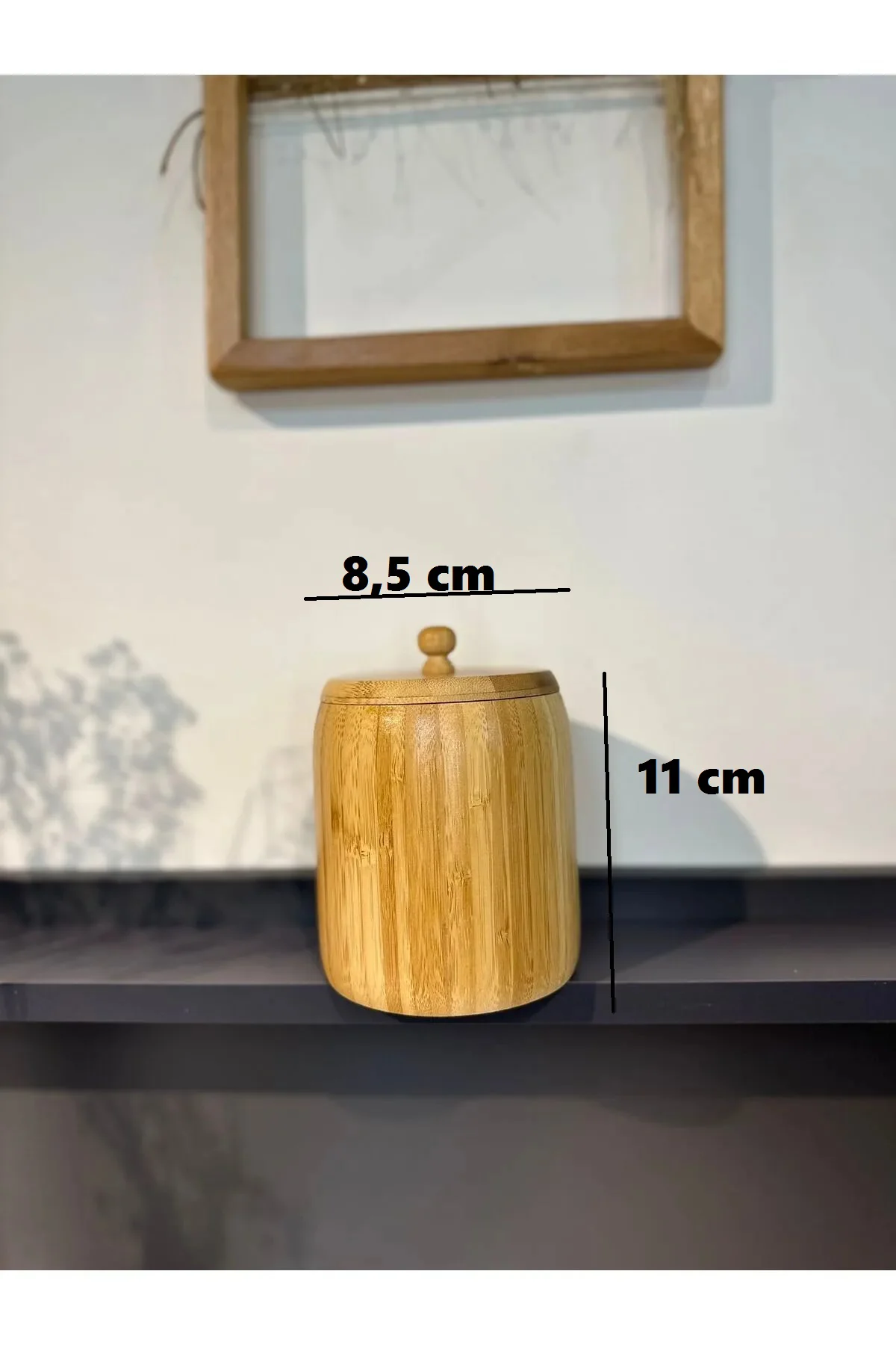 1 Adet Bambu Ahşap Kavanoz - Saklama Kabı- Baharatlık (11 x 8 cm) 1 Adet Bambu Ahşap Kavanoz - Saklama Kabı- Baharatlık (11 x 8 cm)