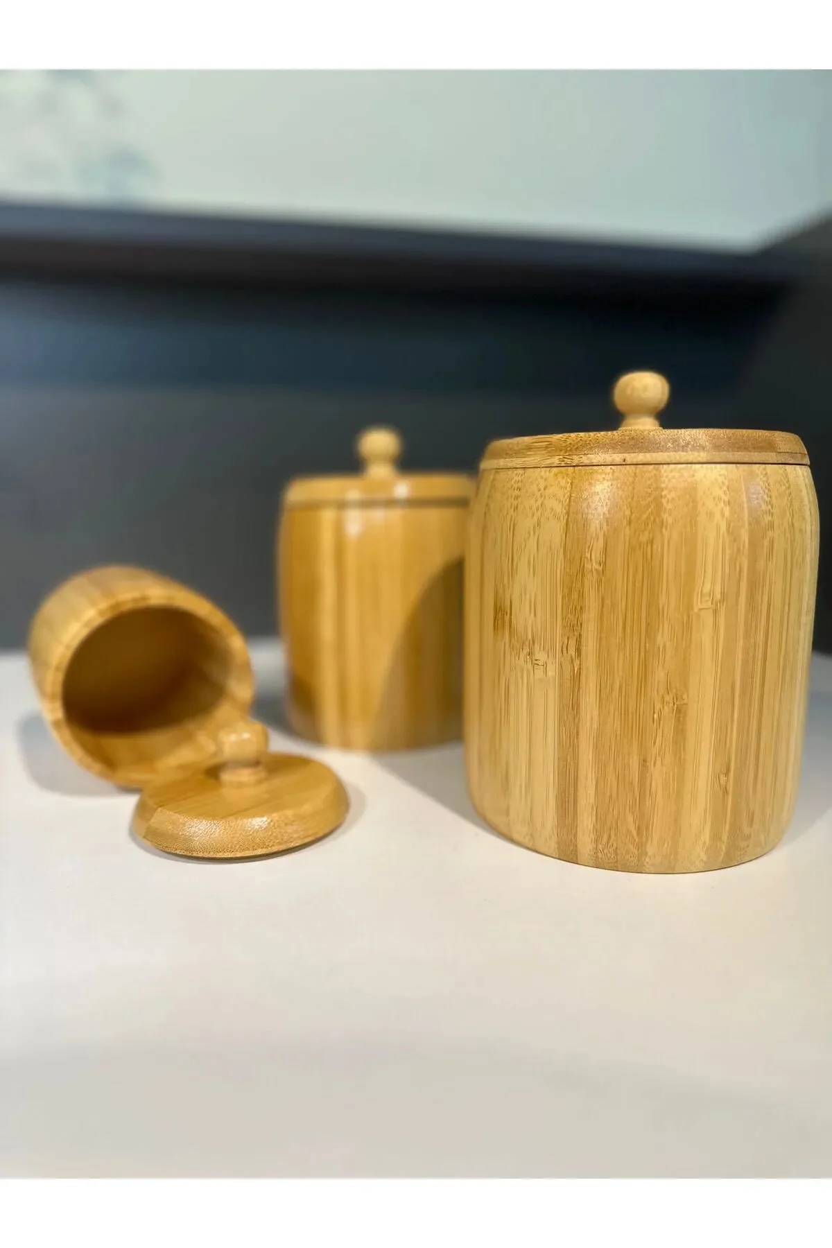 1 Adet Bambu Ahşap Kavanoz - Saklama Kabı- Baharatlık (11 x 8 cm) 1 Adet Bambu Ahşap Kavanoz - Saklama Kabı- Baharatlık (11 x 8 cm)