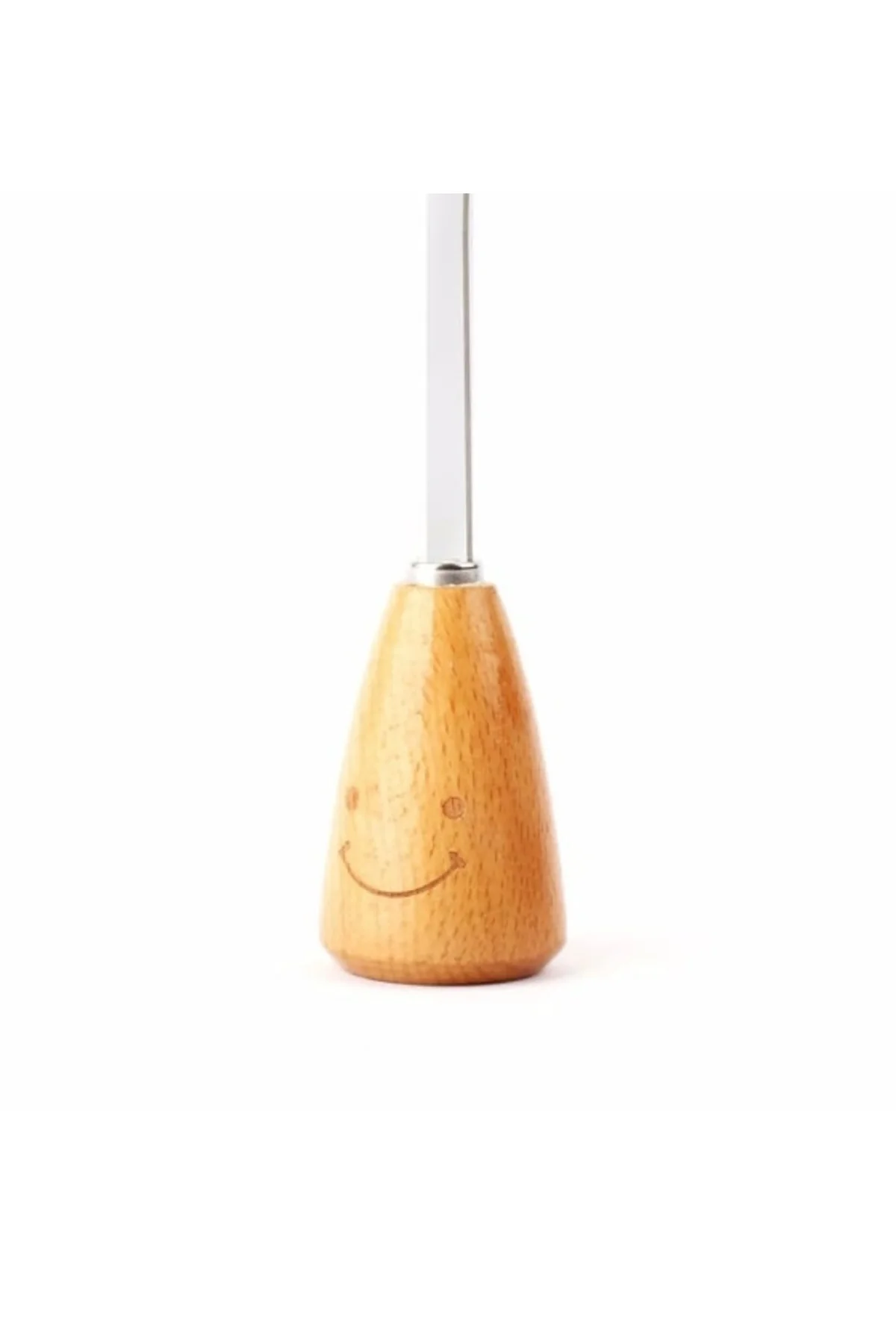 1 Adet Bambu Saplı Paslanmaz Çelik Mutfak Spatulası