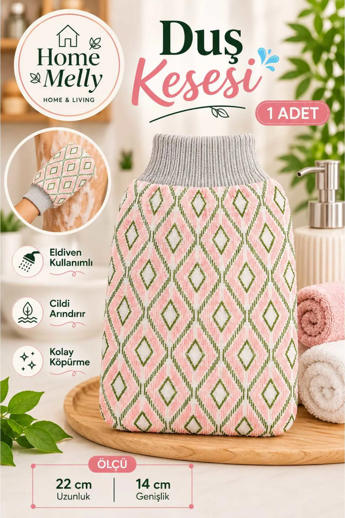 1 Adet Banyo Duş Kesesi - Peeling Eldiveni , Banyo Lifi ve Kesesi Fiyatı, Yorumları ve Özellikleri