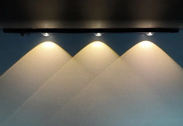 1 Adet CATA CT 2464 Siyah Kasa 3W Şarjlı Sensörlü Dolap İçi Led Lamba 3 Renk Mod