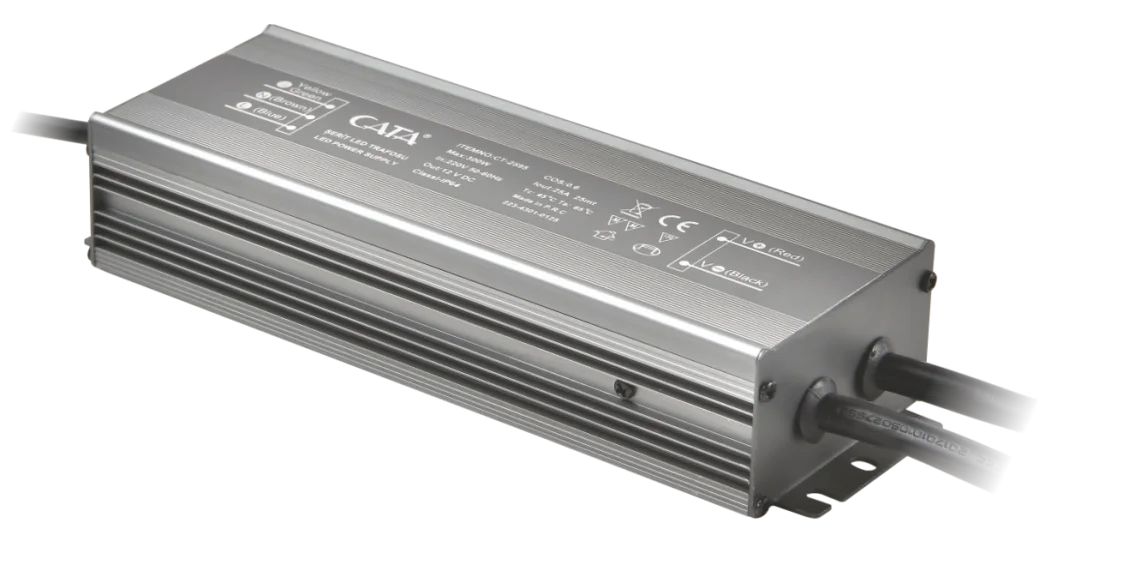1 Adet CATA CT 2595 Dış Mekan 25A Şerit Led Trafosu 12V 300W Fiyatı, Yorumları ve Özellikleri