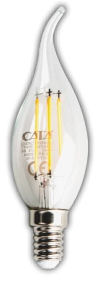 1 Adet CATA CT 4064 Kıvrık Led Rustik Ampul 7W 3200K Gün Işığı E14 Duy