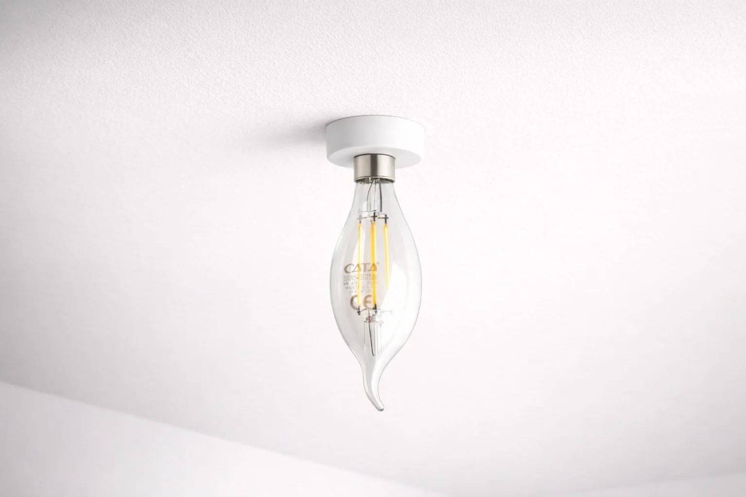 1 Adet CATA CT 4064 Kıvrık Led Rustik Ampul 7W 3200K Gün Işığı E14 Duy