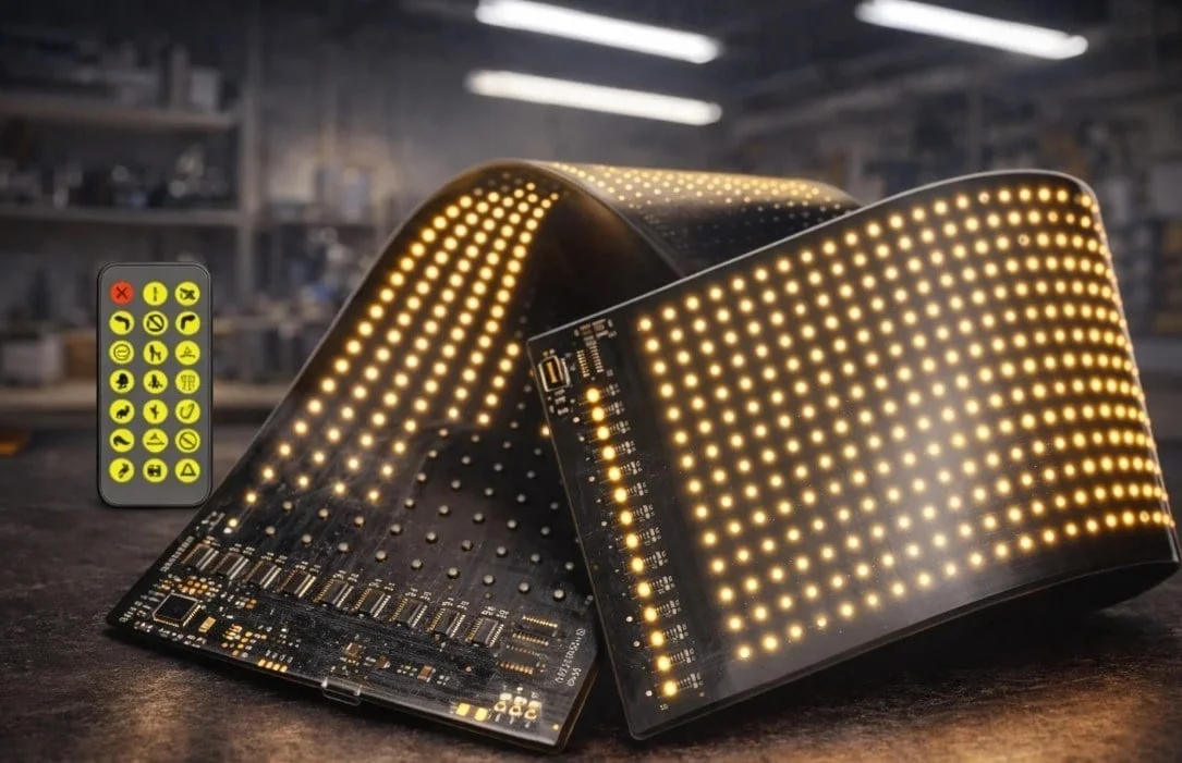 1 Adet CATA CT 4568 Esnek Yapışkanl Matrix Led Panel 96X16 RGB