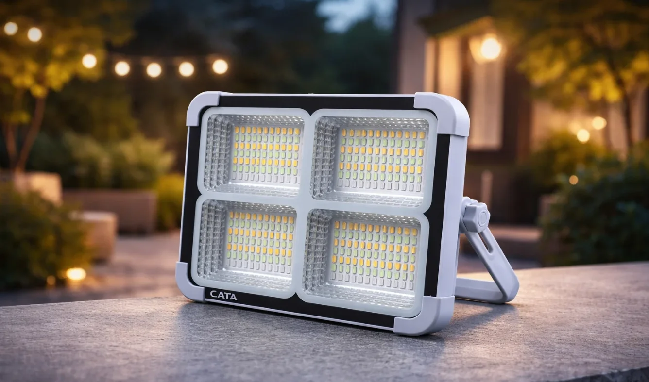 1 Adet CATA CT 4698 Solar 200W Led Projektör Taşınabilir