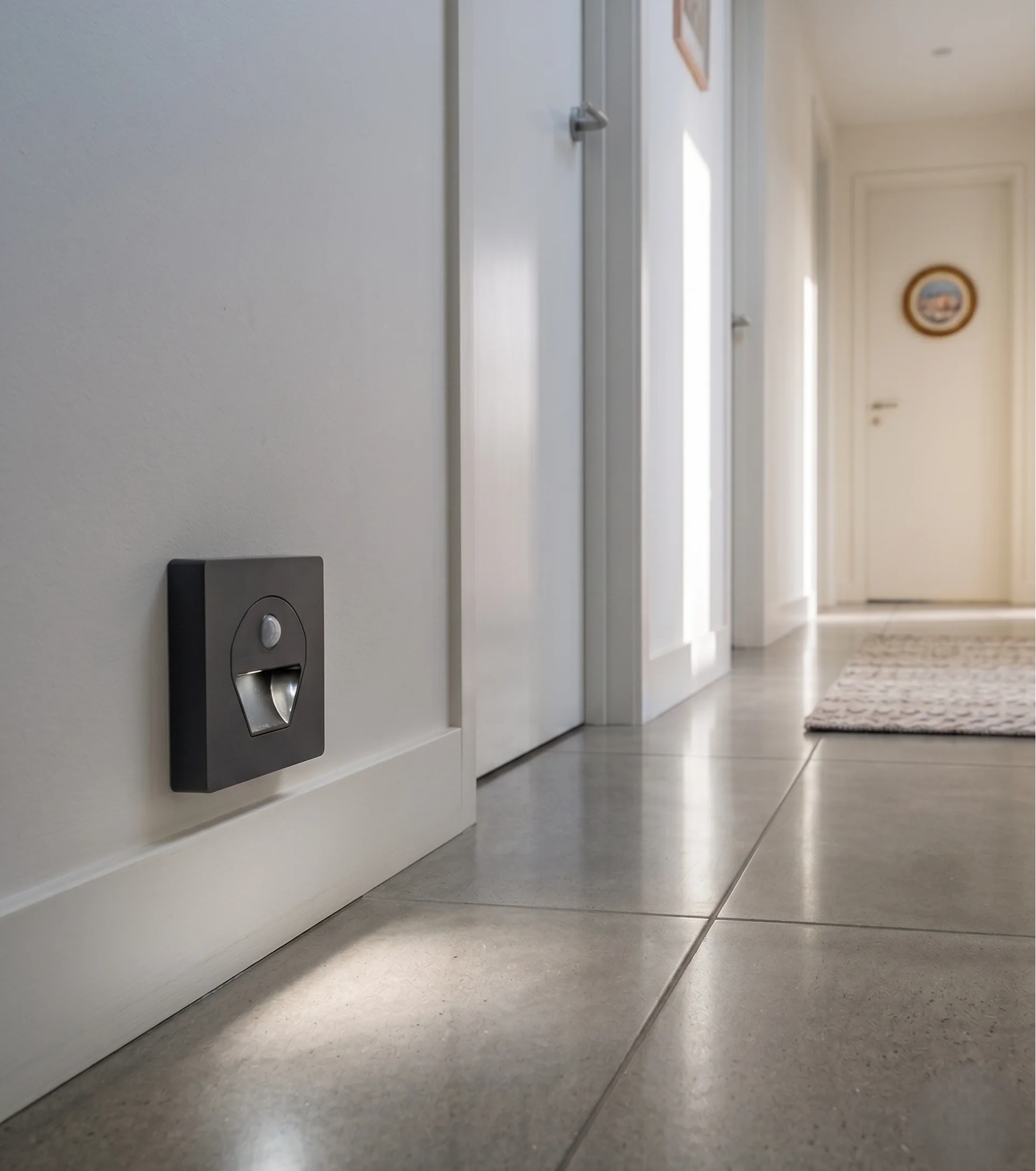 1 Adet CATA CT 5170 Siyah Kasa 1W Sensörlü Koridor Aydınlatması 6400K Beyaz Işık