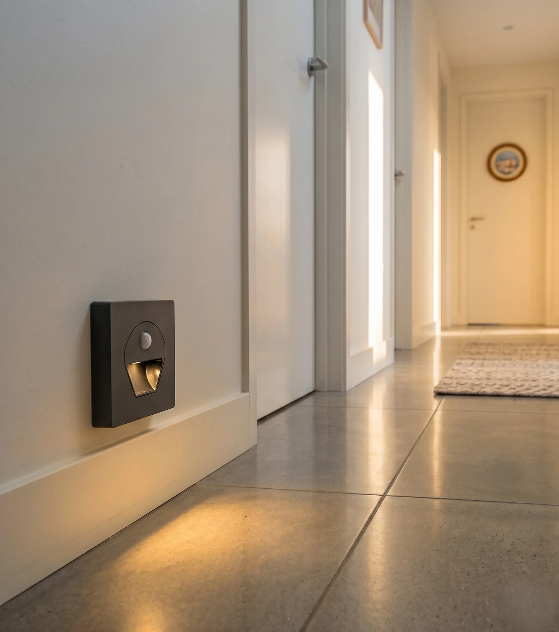 1 Adet CATA CT 5170 Siyah Kasa 1W Sensörlü Koridor Aydınlatması 3200K Gün Işığı