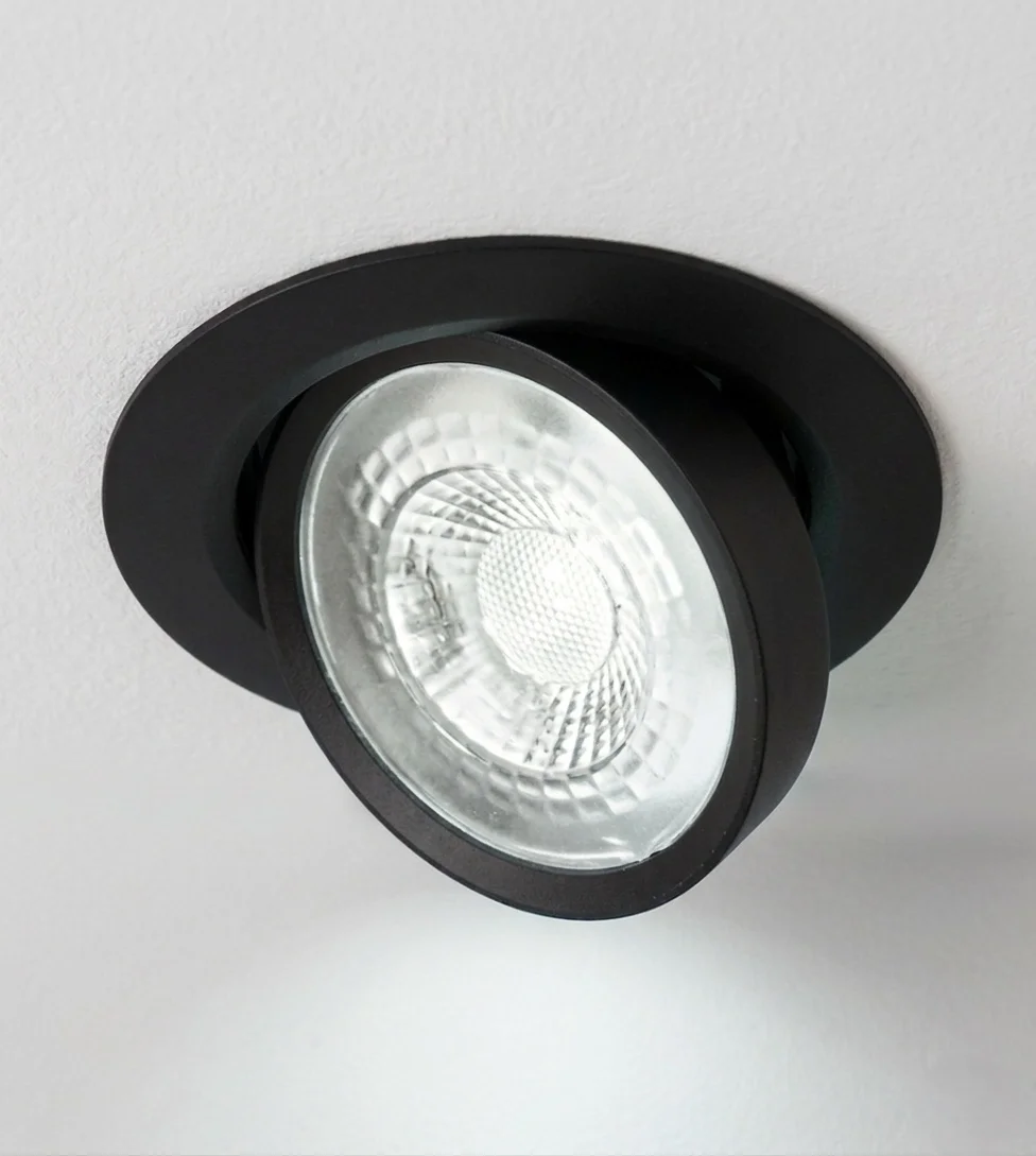 1 Adet CATA CT 5200 Lal Siyah Kasa 7W Sıva Altı Led Spot Beyaz Işık 6400K