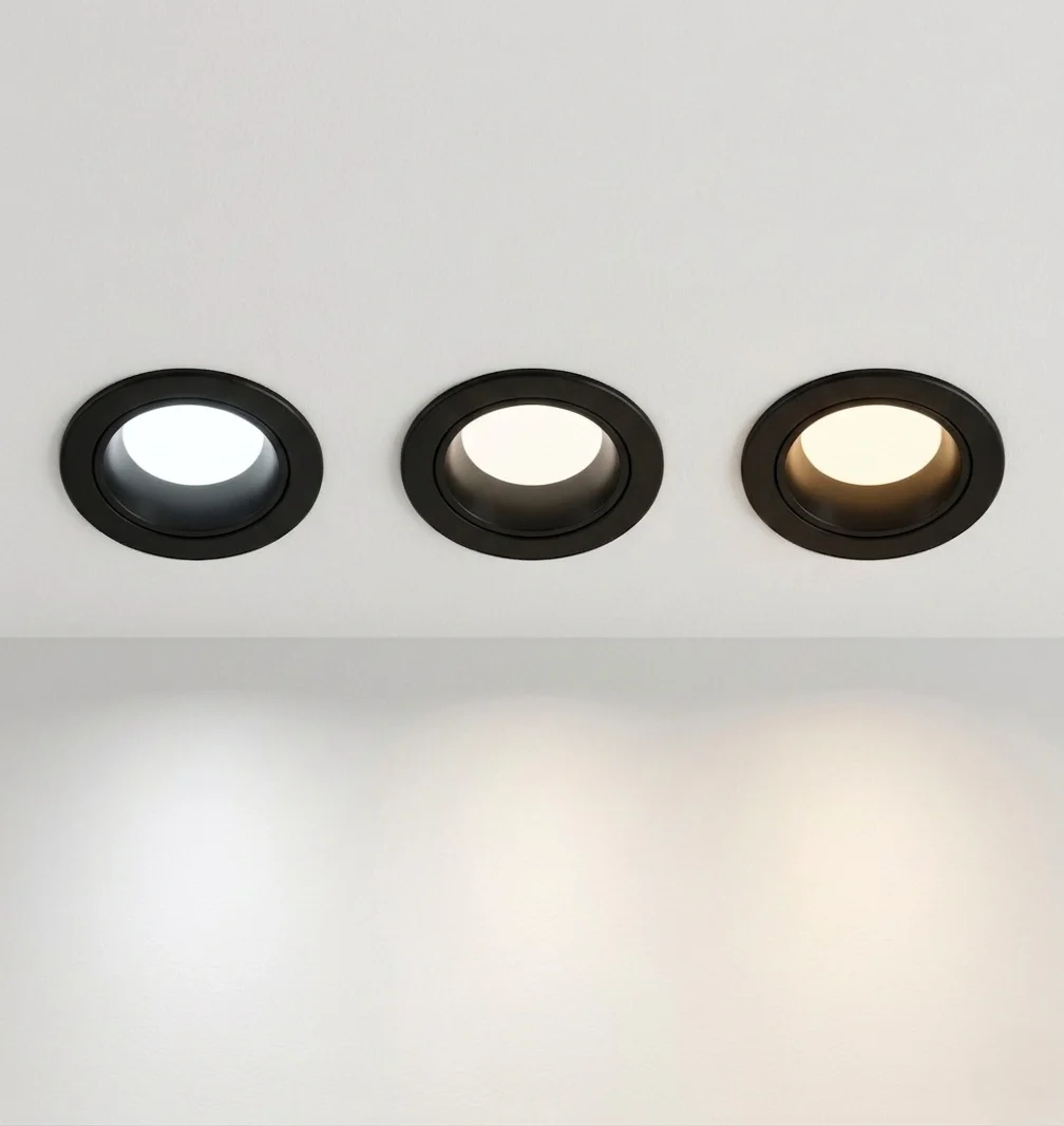 1 Adet CATA CT 5261 Başak Siyah Kasa 8W Sıva Altı Led Spot 3 Renk