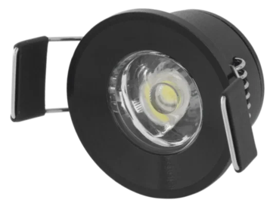 1 Adet CATA CT 5270 Yıldız 1.5W Sıva Altı Led Spot Siyah Kasa Beyaz Işık 6400K