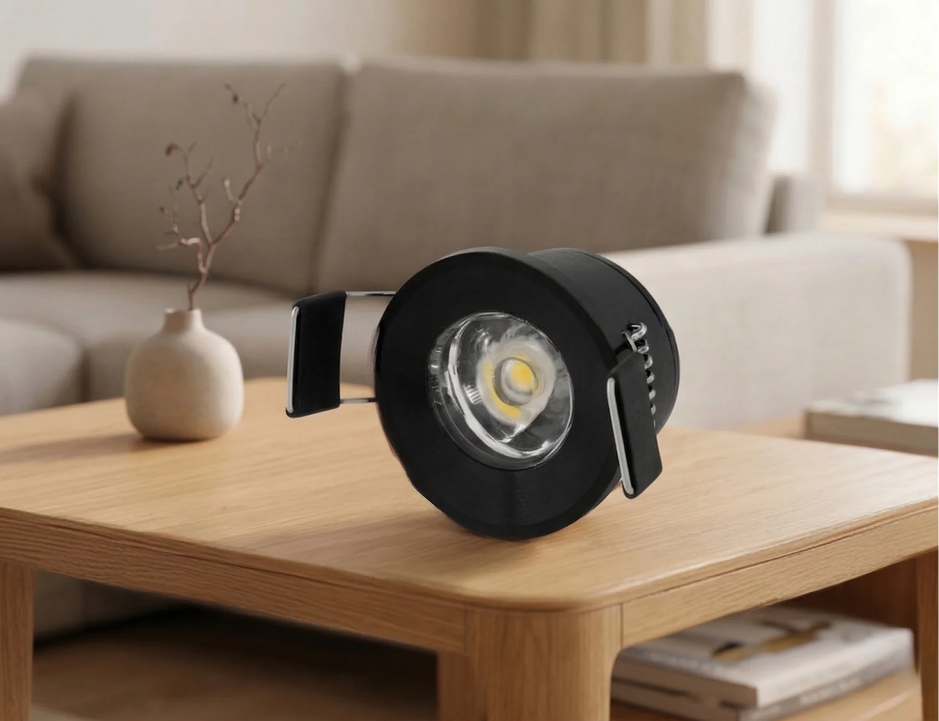 1 Adet CATA CT 5270 Yıldız 1.5W Sıva Altı Led Spot Siyah Kasa Beyaz Işık 6400K