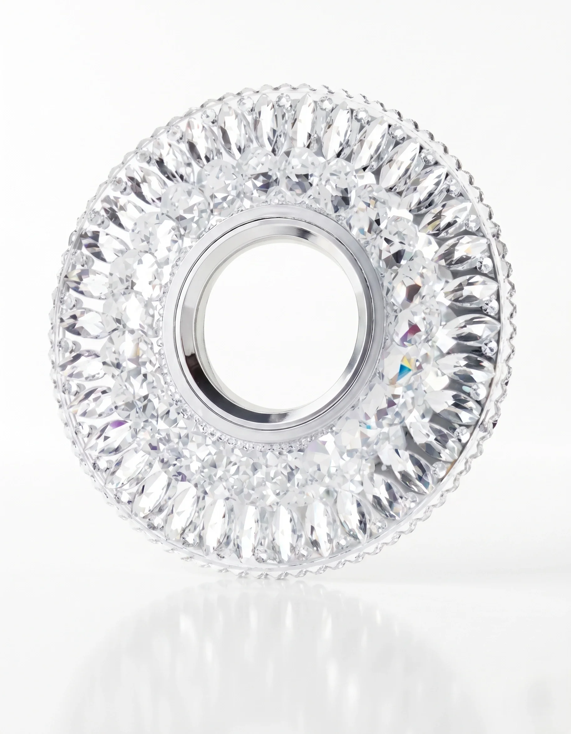 1 Adet CATA CT 6583 Hanımeli Led Çerçeveli Günışığı Kristal Cam Spot Kasa