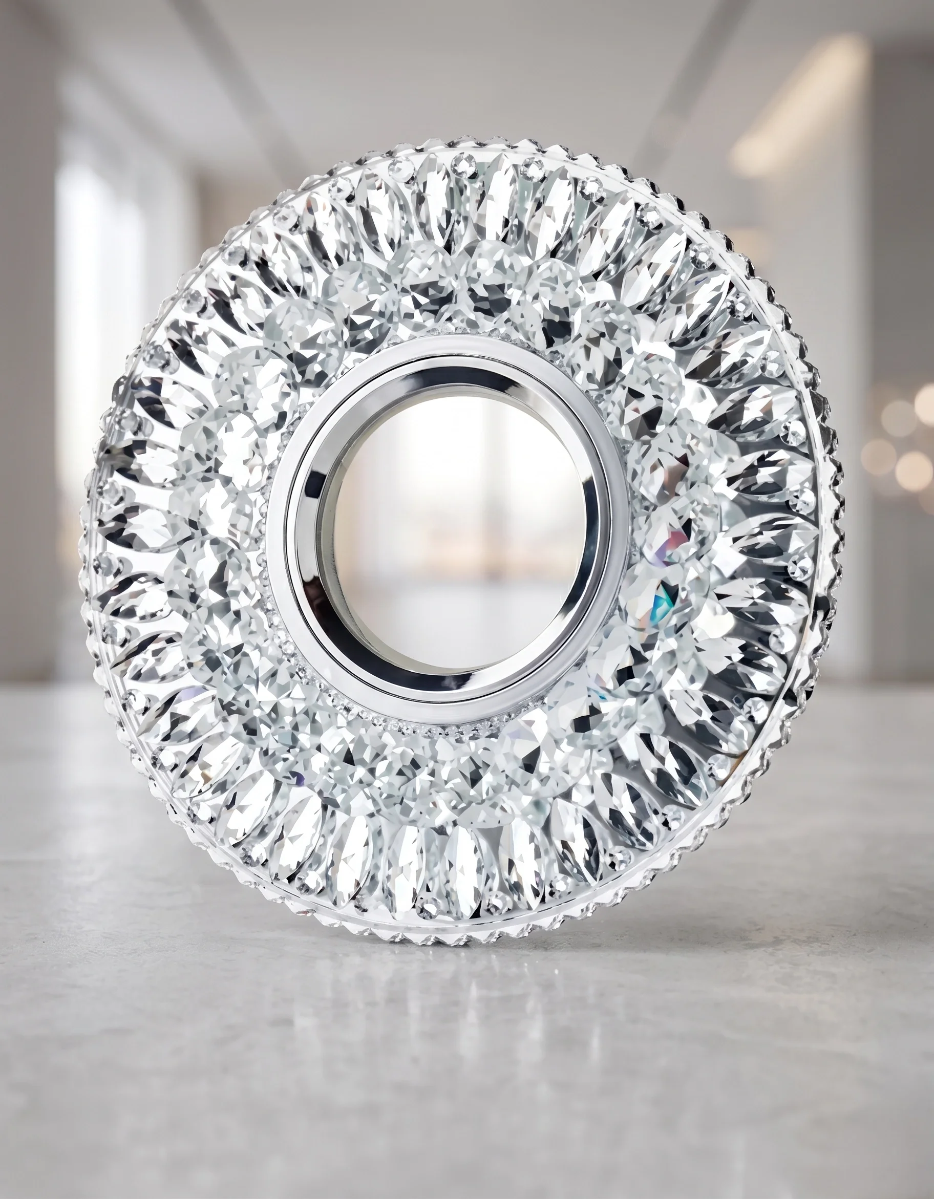 1 Adet CATA CT 6583 Hanımeli Led Çerçeveli Günışığı Kristal Cam Spot Kasa
