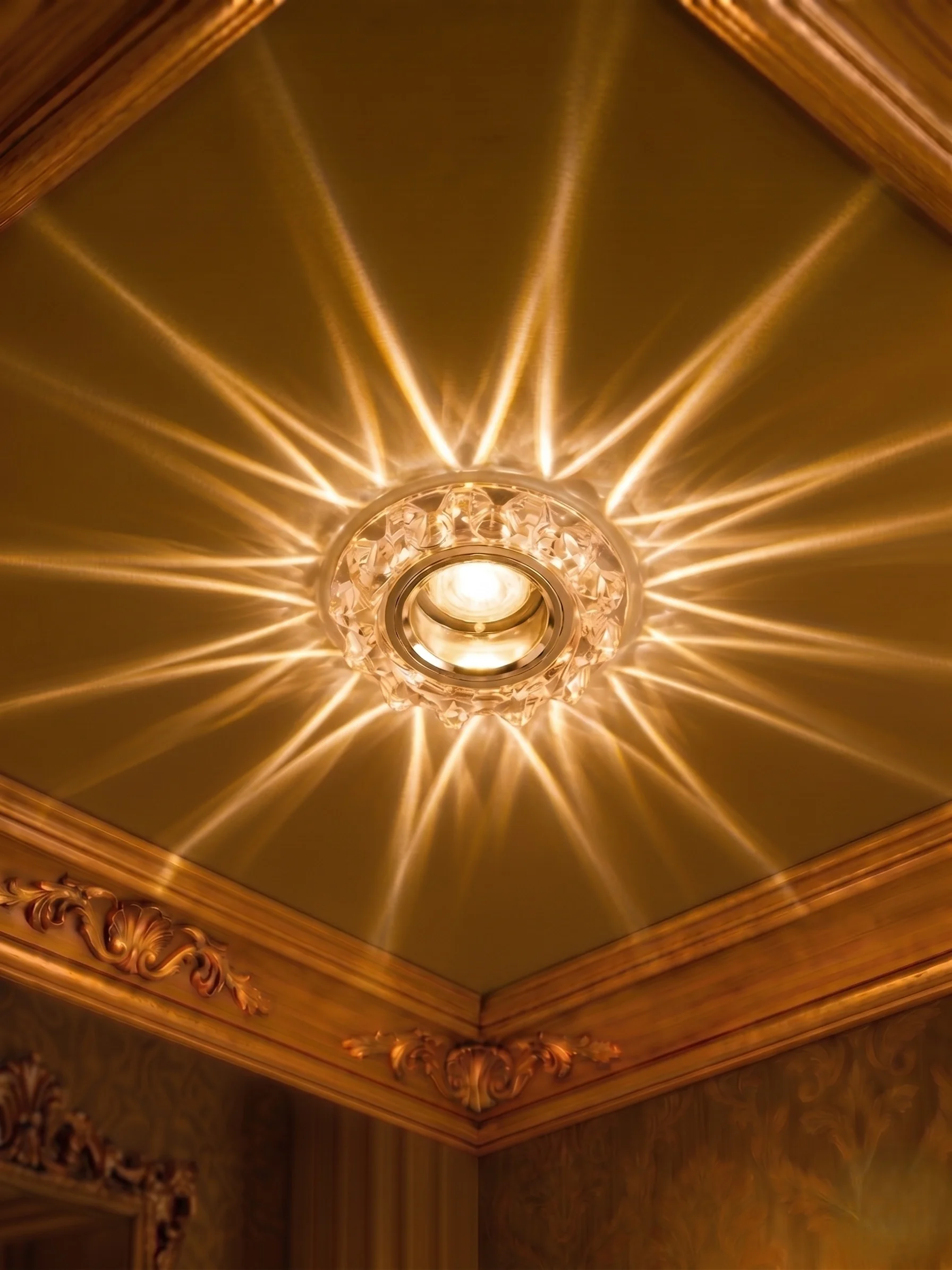 1 Adet CATA CT 6595 Karanfil Led Efektli Dekoratif Cam Spot Kasası GU10 Duy 3200K Gün Işığı