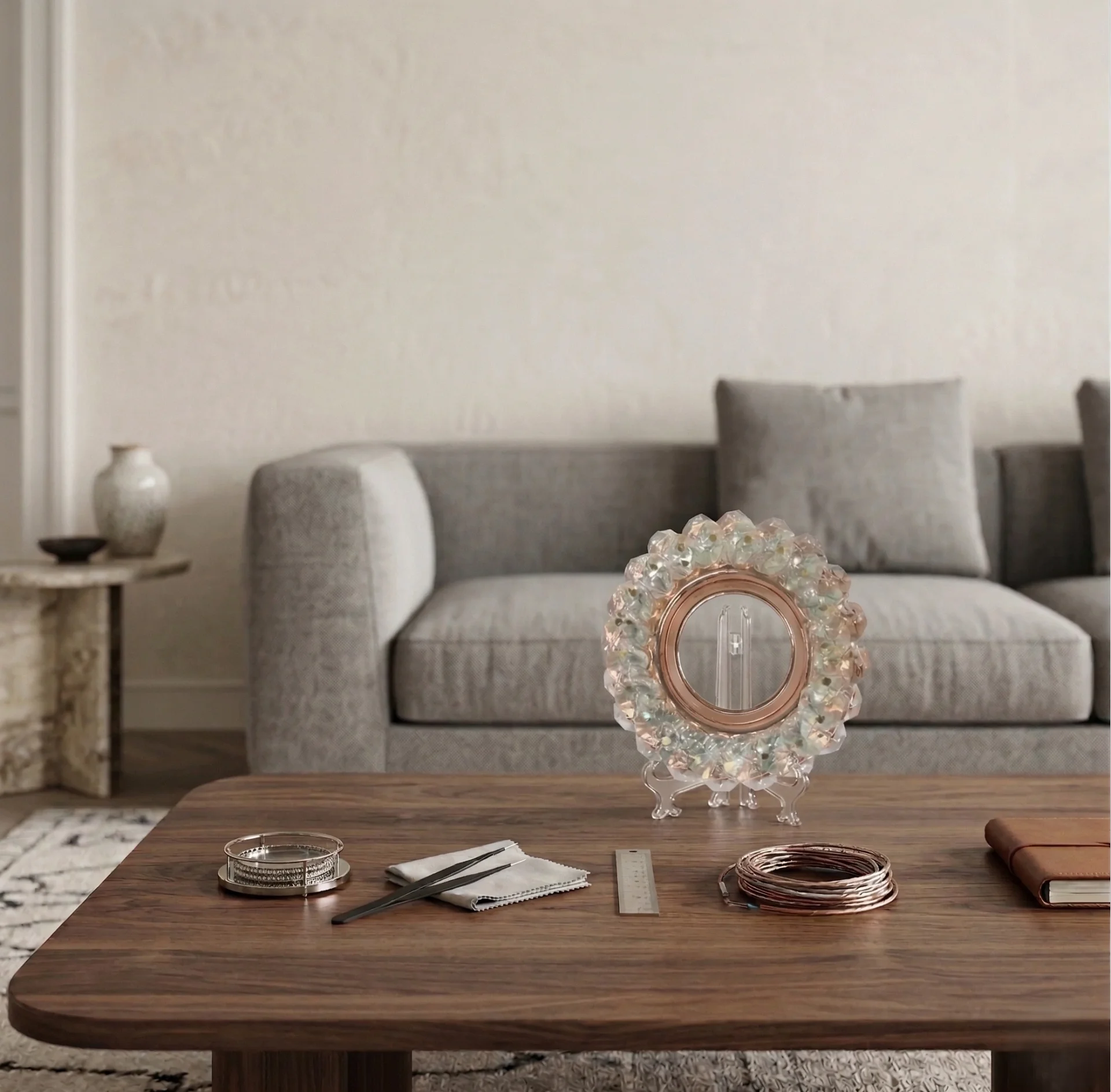 1 Adet CATA CT 6596 Papatya Yuvarlak Dekoratif Cam Spot Kasası GU10 Duy