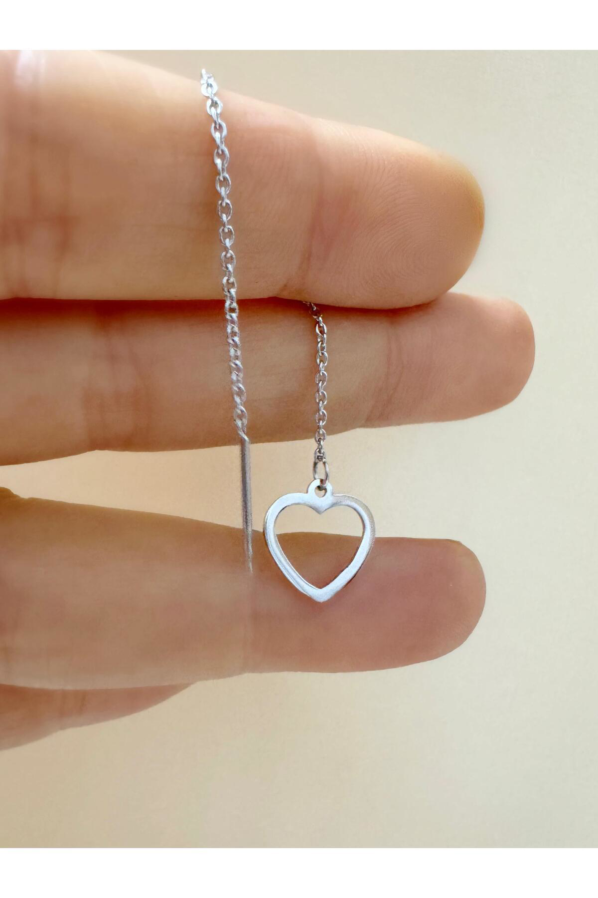 1 ADET CERRAHİ ÇELİK İKİ DELİĞE GEÇİRİLEN ZİNCİR KÜPE