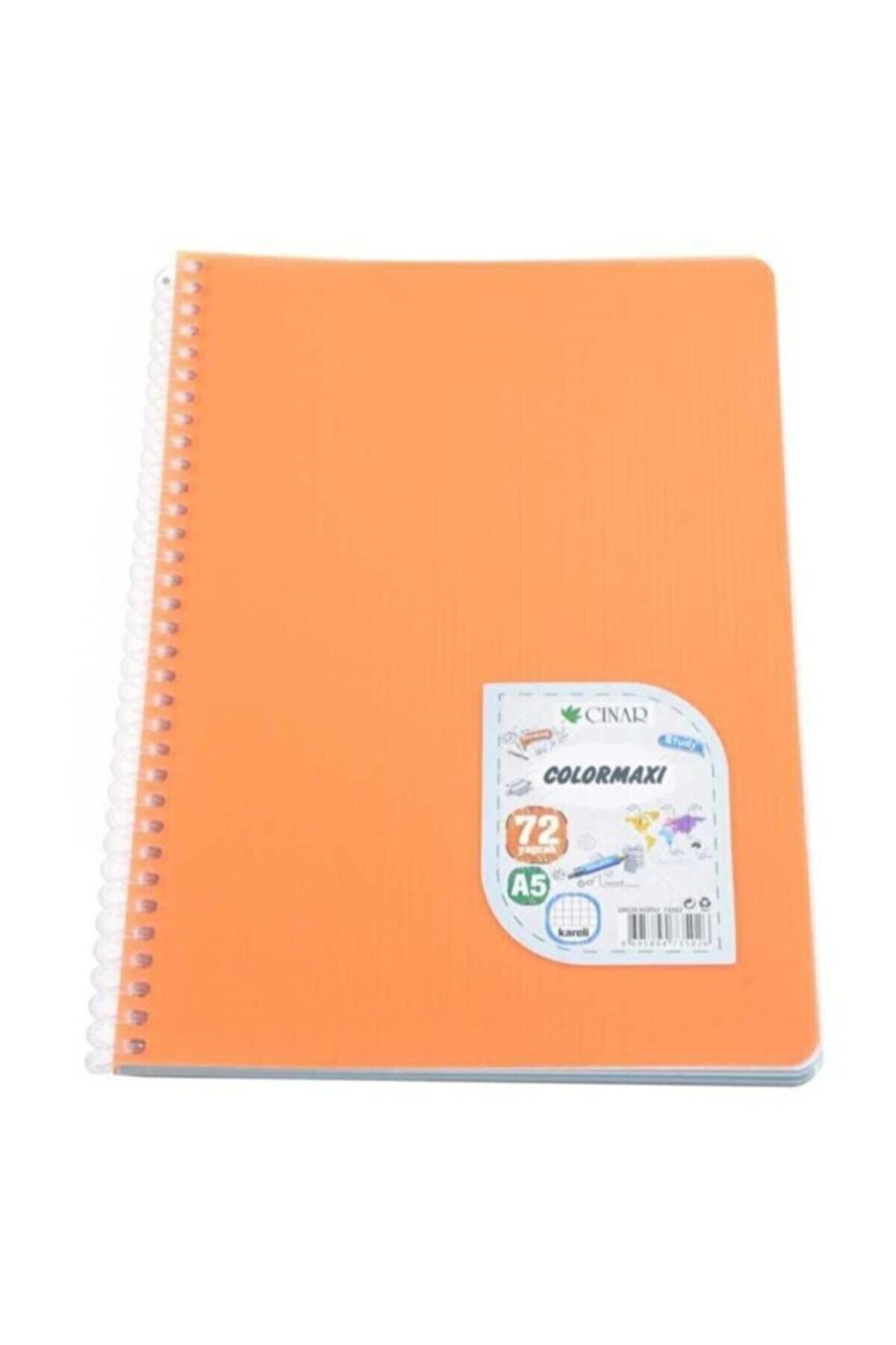 3 Çınar 1 Adet Çınar Spiralli A5 Kareli Defter 72 Yaprak