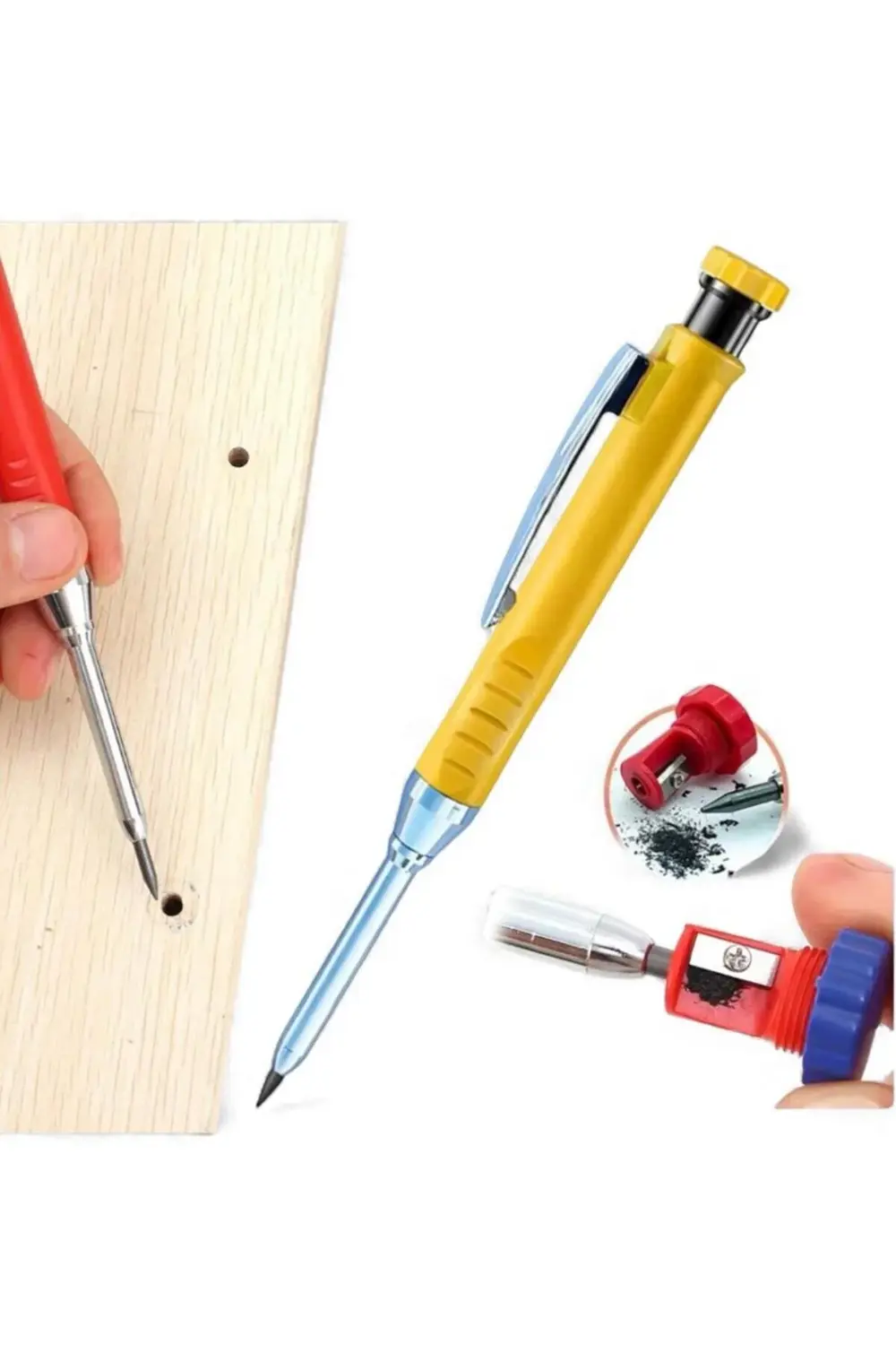 1 ADET Derin Dip Delik İşaretleme Kalemi – Marangoz Kurşun Kalemi