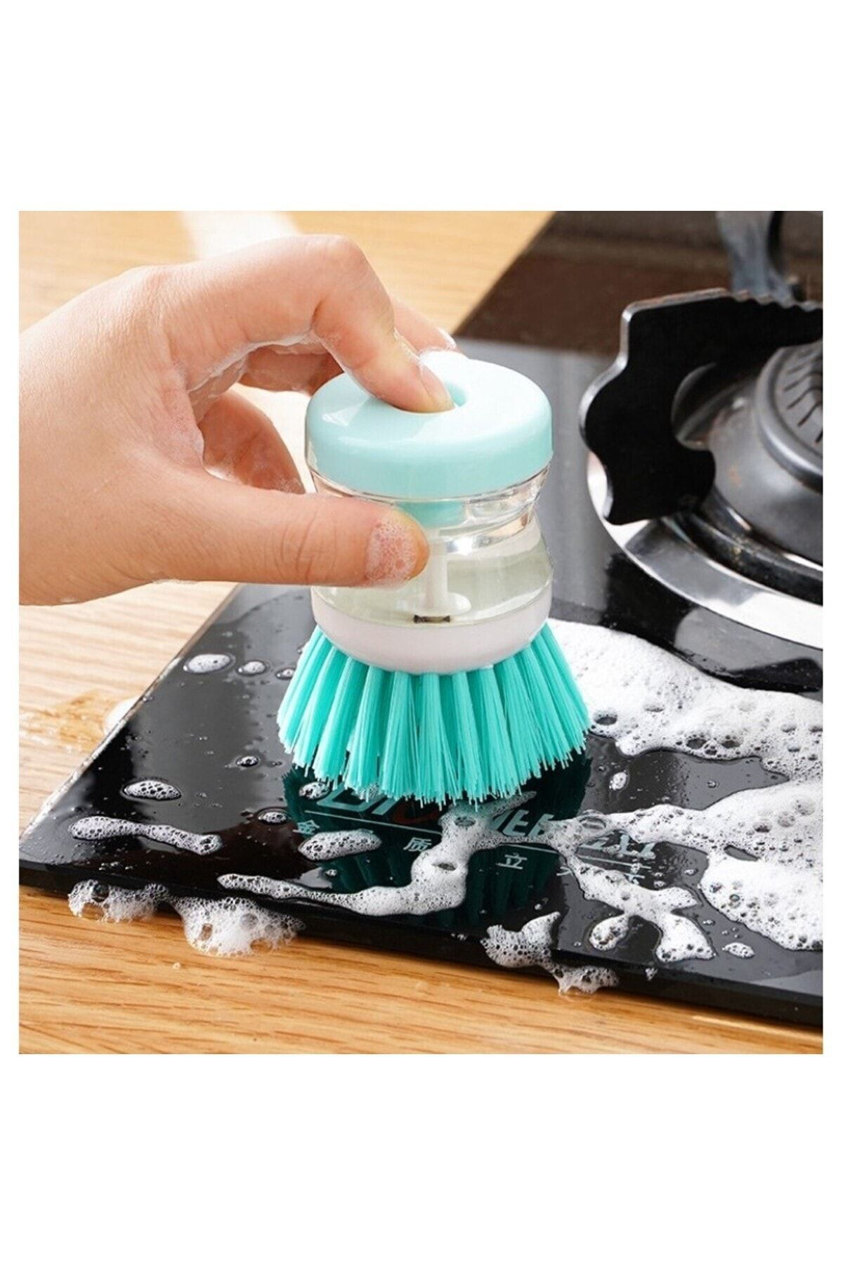 1 ADET Deterjan Hazneli Bulaşık Yıkama Fırçası PRATİK BULAŞIK FIR