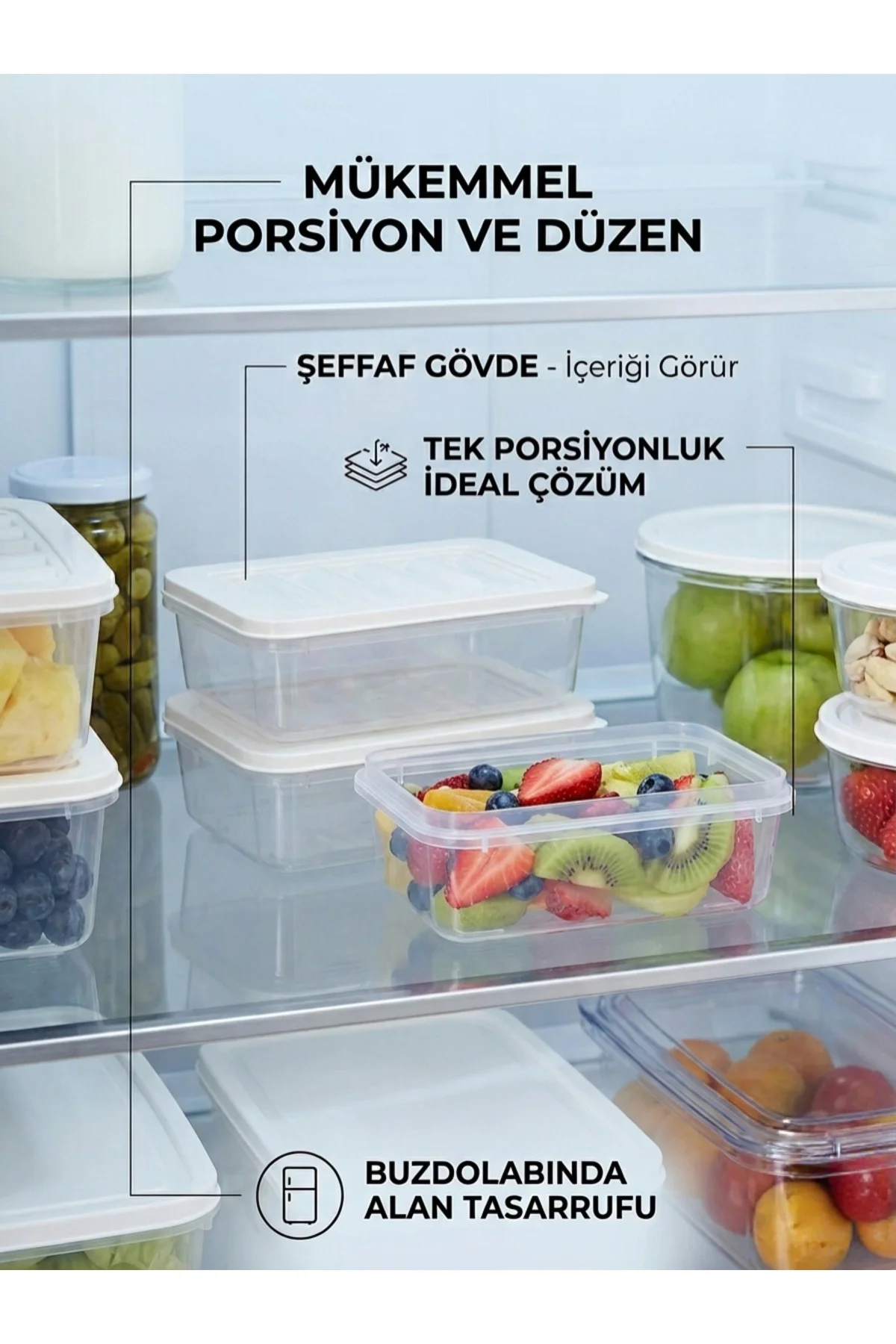 1 Adet Dikdörtgen Saklama Kabı - 400 ml Hava Sızdırmaz Erzak Kabı 1 Adet Dikdörtgen Saklama Kabı - 400 ml Hava Sızdırmaz Erzak Kabı