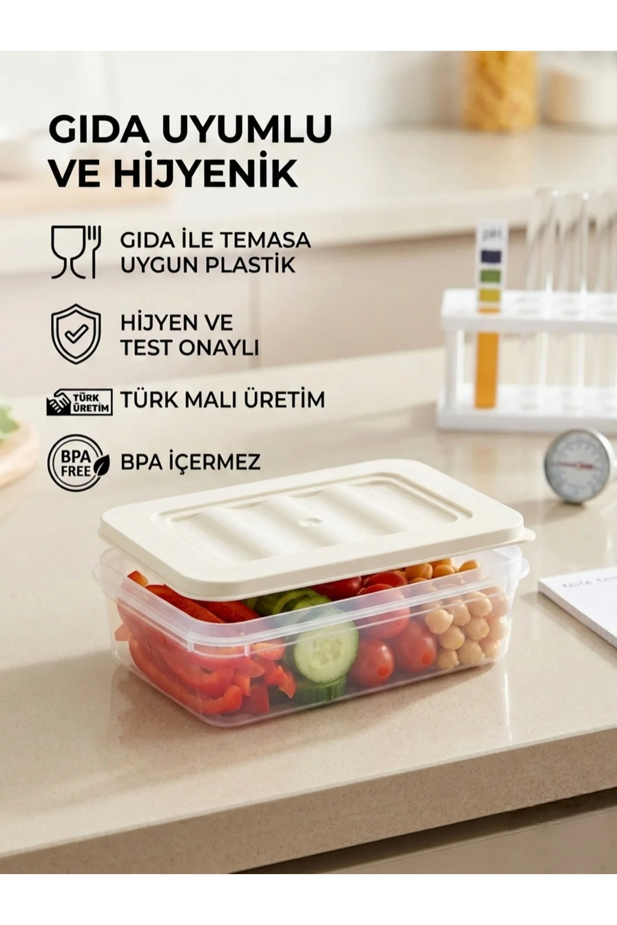 1 Adet Dikdörtgen Saklama Kabı - 400 ml Hava Sızdırmaz Erzak Kabı 1 Adet Dikdörtgen Saklama Kabı - 400 ml Hava Sızdırmaz Erzak Kabı
