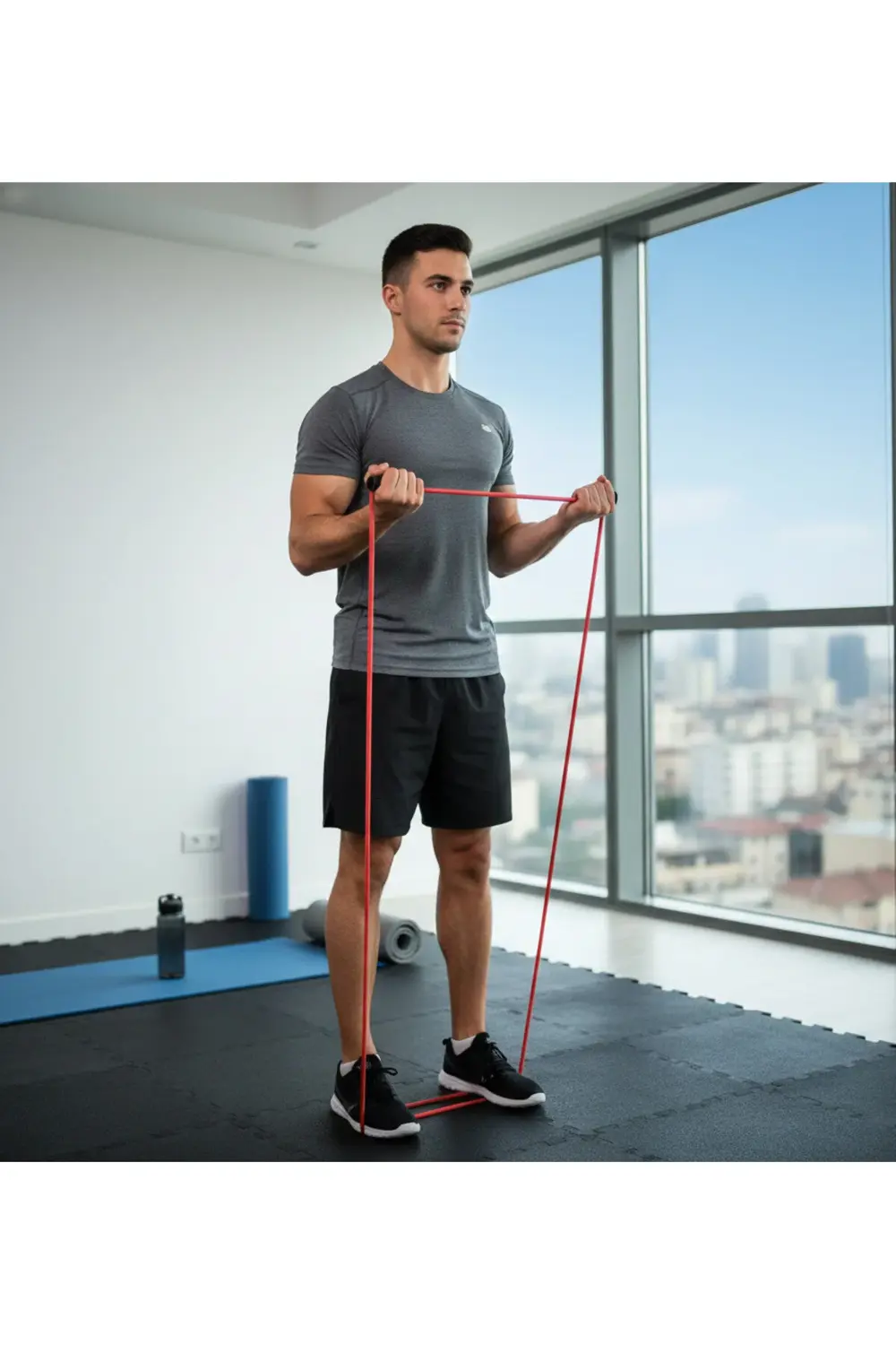 1 Adet Direnç Lastiği 208CM x(2,5X21MM)(5,5-7kg)Latex Pilates Yog