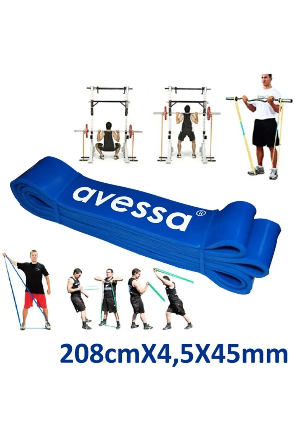 1 Adet Direnç Lastiği 208CM(4,5X45MM)ve(11,5-14KG)Latex Pilates Y