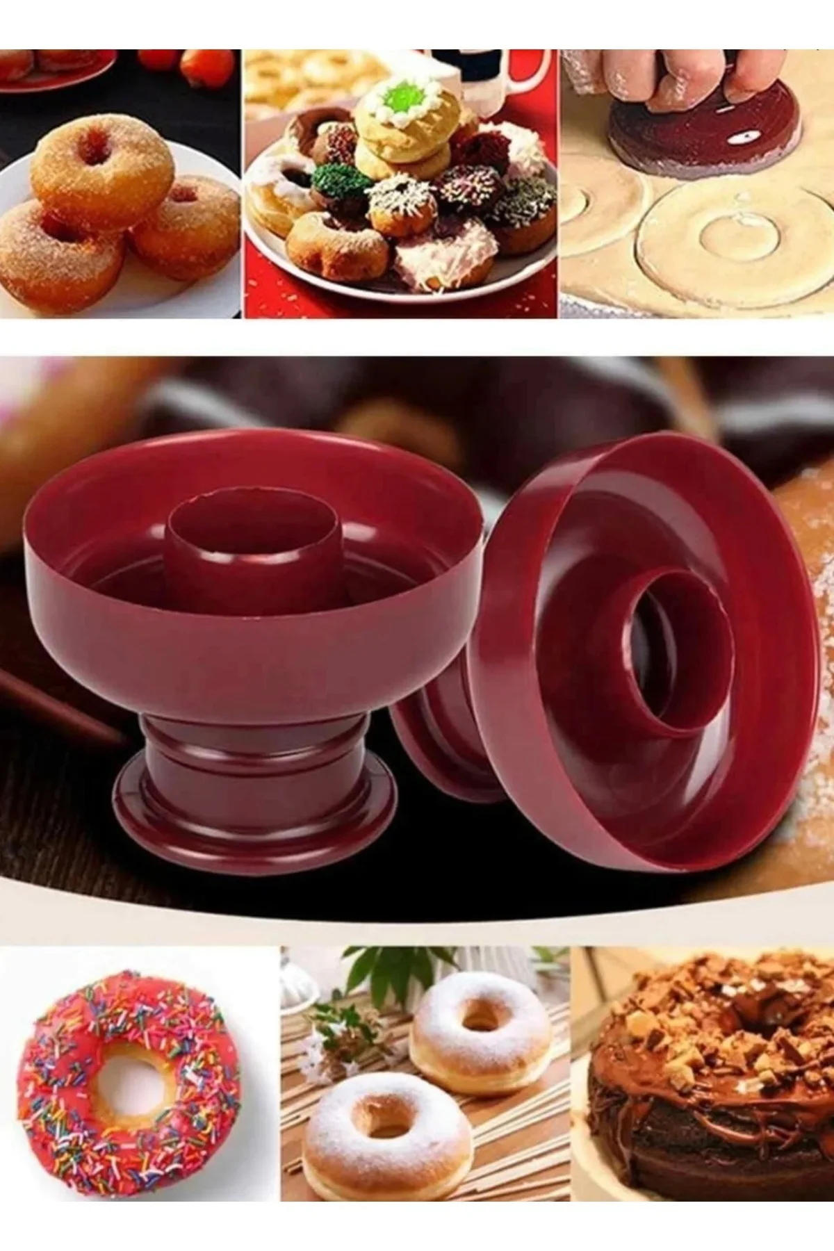 1 Adet Donut Şekillendirici Kalıp Hamur Şekillendirici Kalıp
