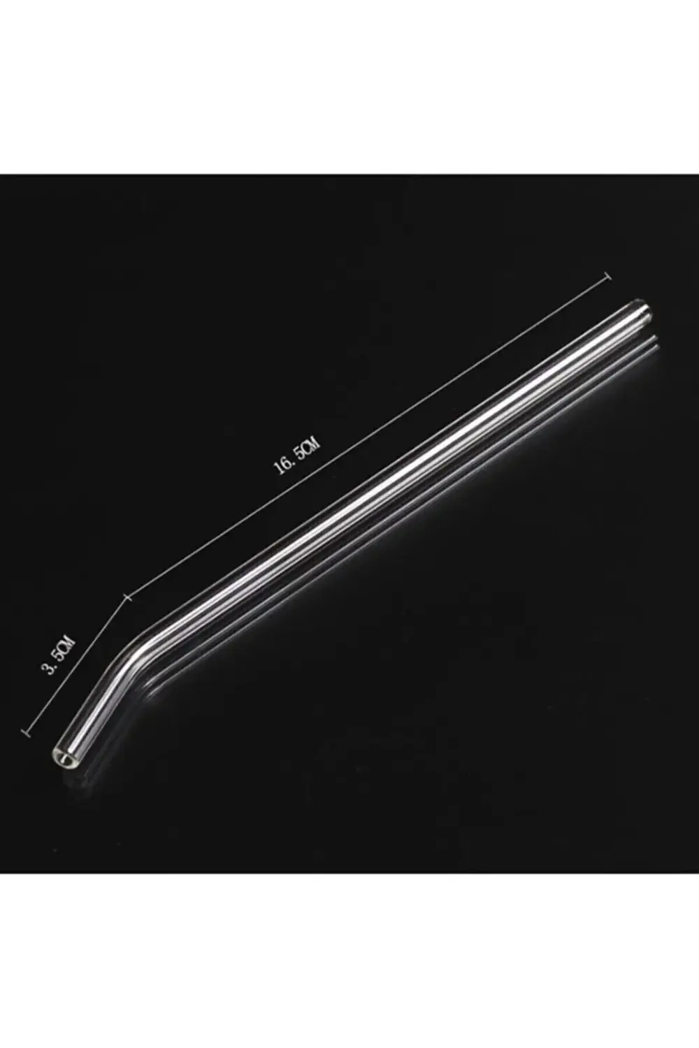 1 Adet Eğimli Cam Pipet 20cm